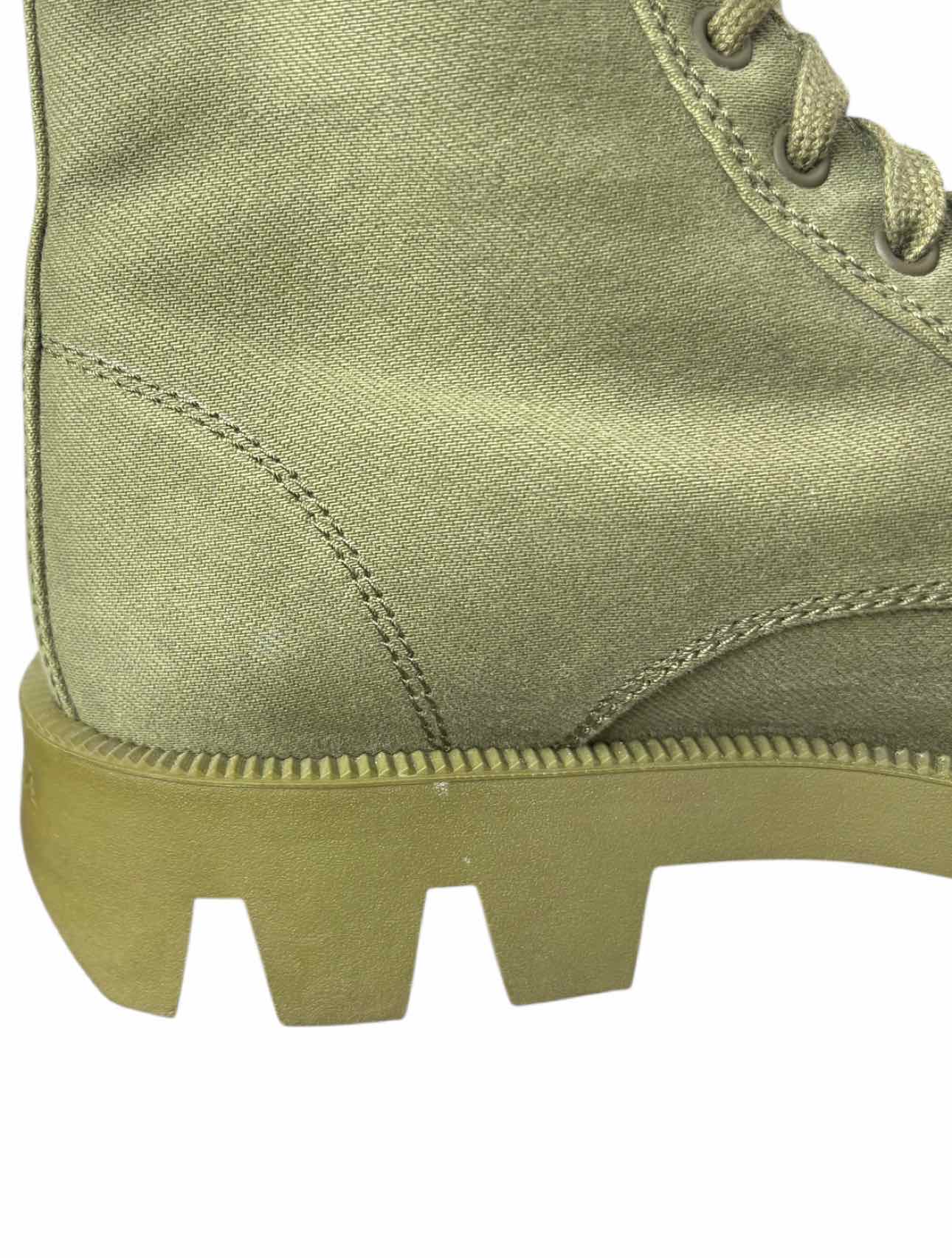 Prada Size 39 Canvas Combat Ankle Boots - Image 11