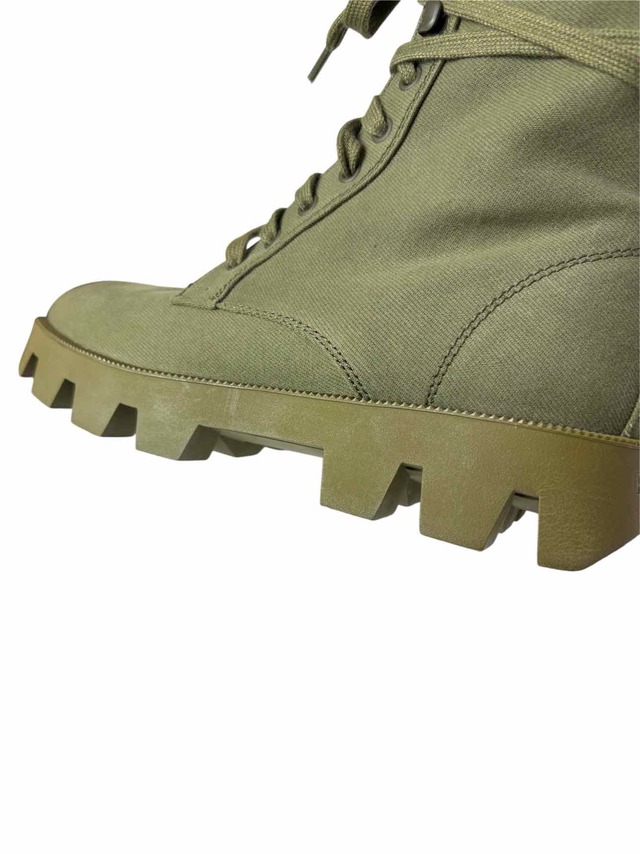Prada Size 39 Canvas Combat Ankle Boots - Image 12