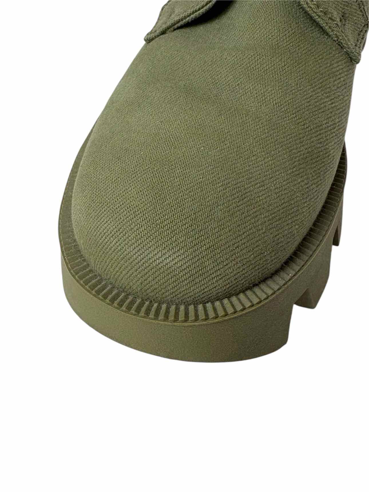 Prada Size 39 Canvas Combat Ankle Boots - Image 6