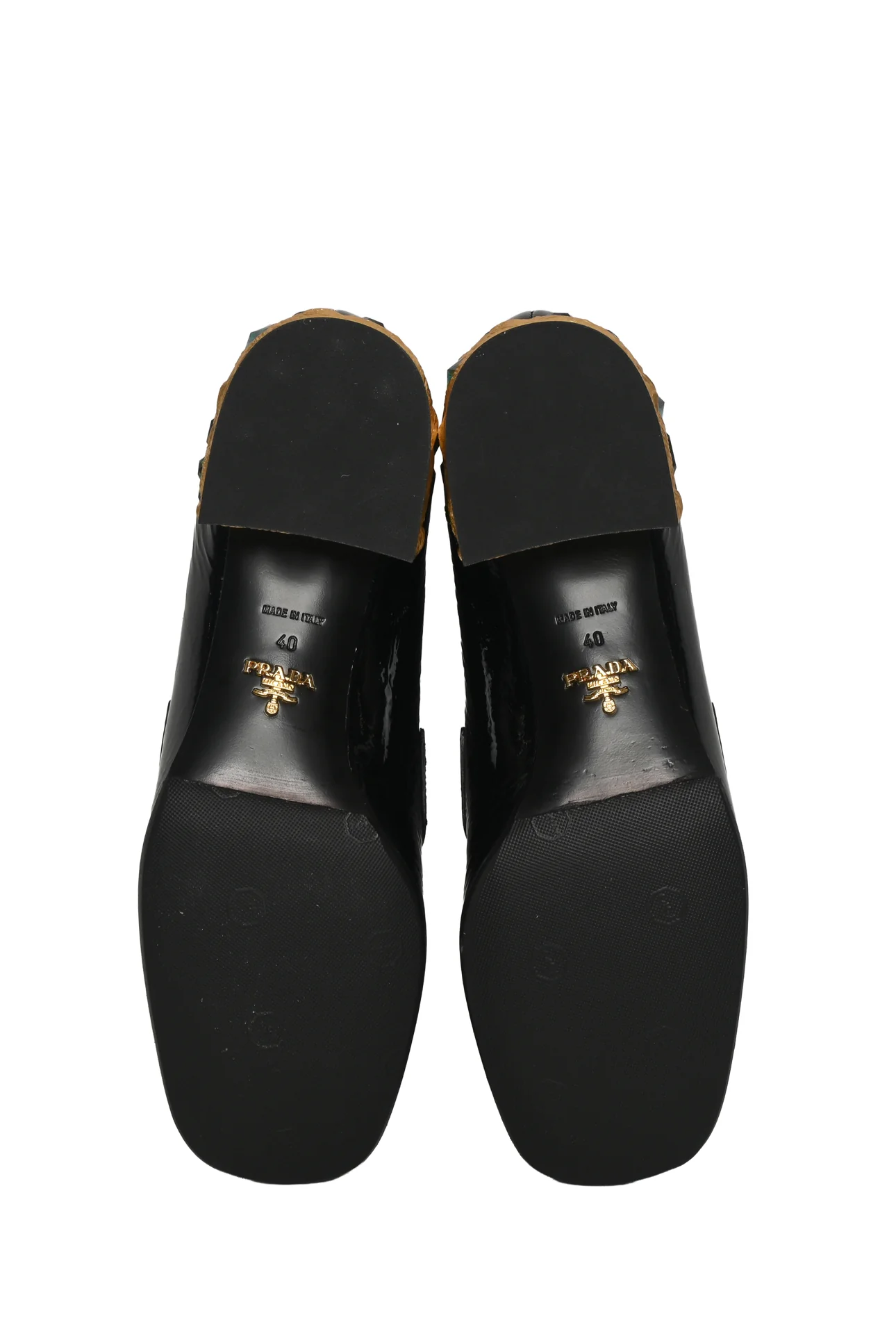 Prada Size 40 Patent Leather Jeweled Loafers - Image 6