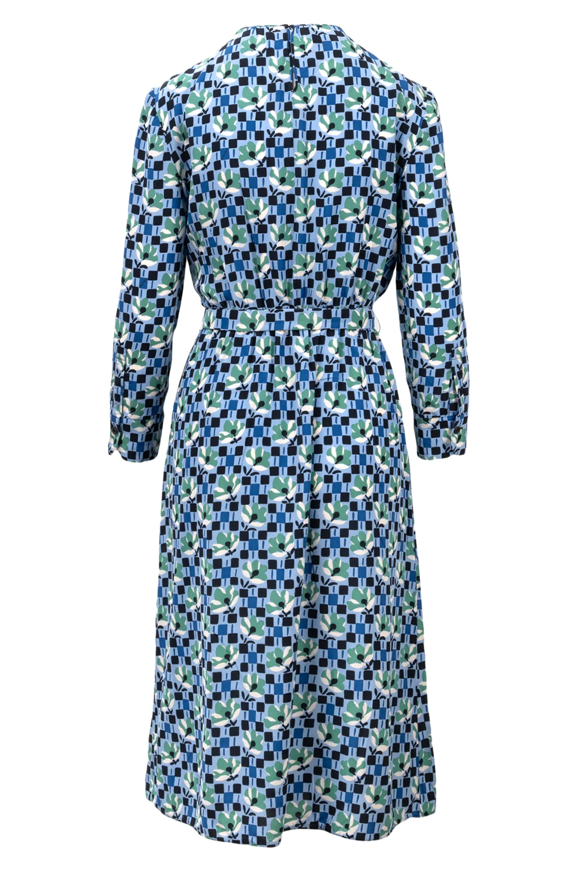 Prada Size 42 2016 Midi Floral Pattern Silk Dress - Image 2