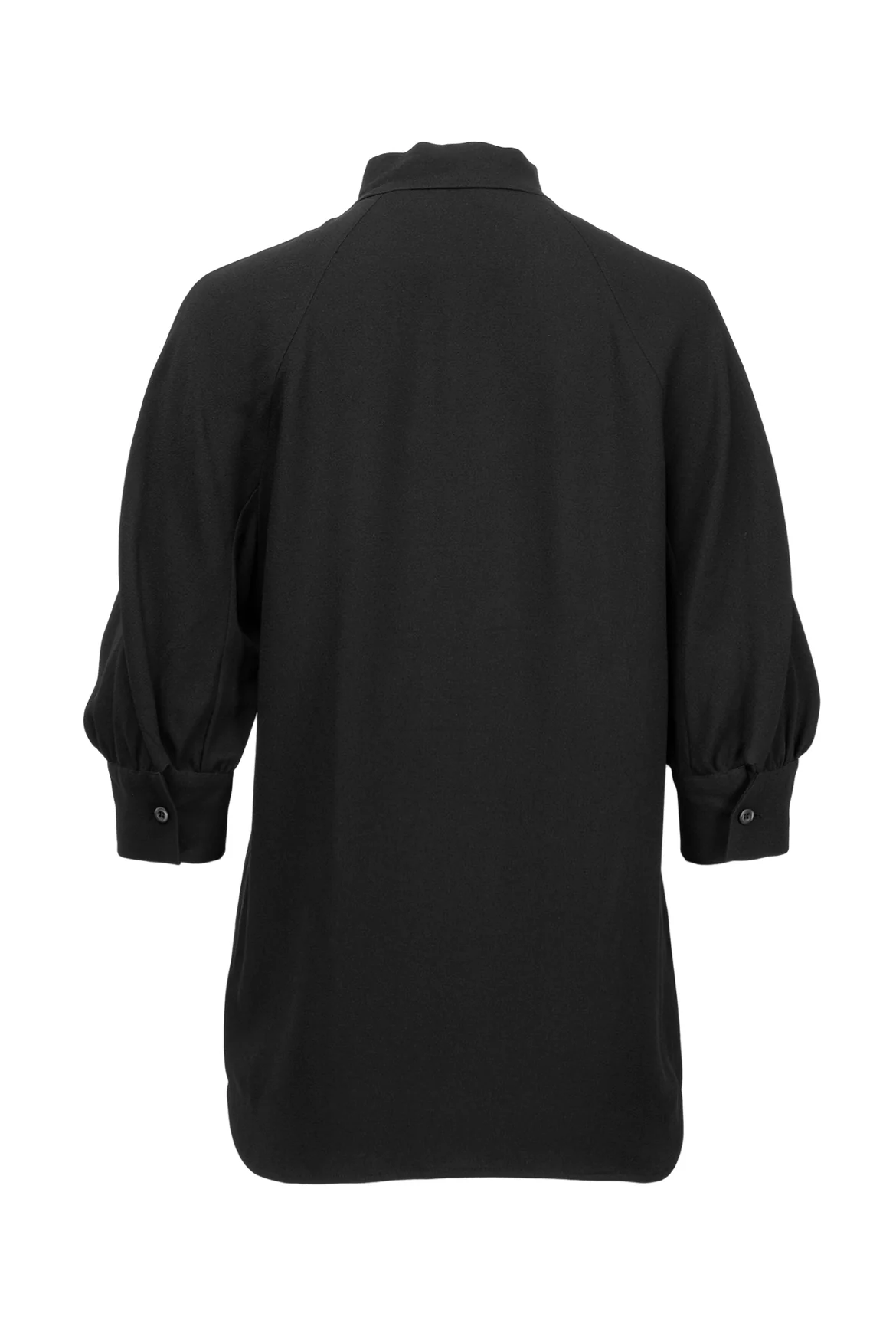 Prada Size 42 2017 Keyhole Tie-Neck Short Sleeve Tops - Image 2
