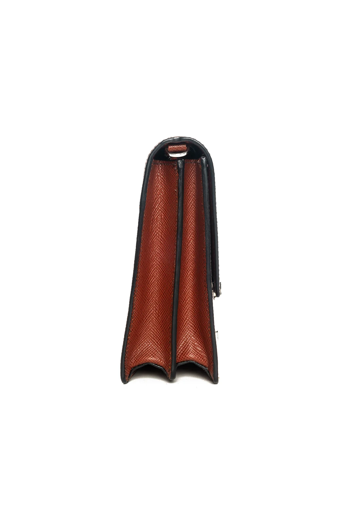 Prada Small Saffiano Double Lock Convertible Clutch - Image 2
