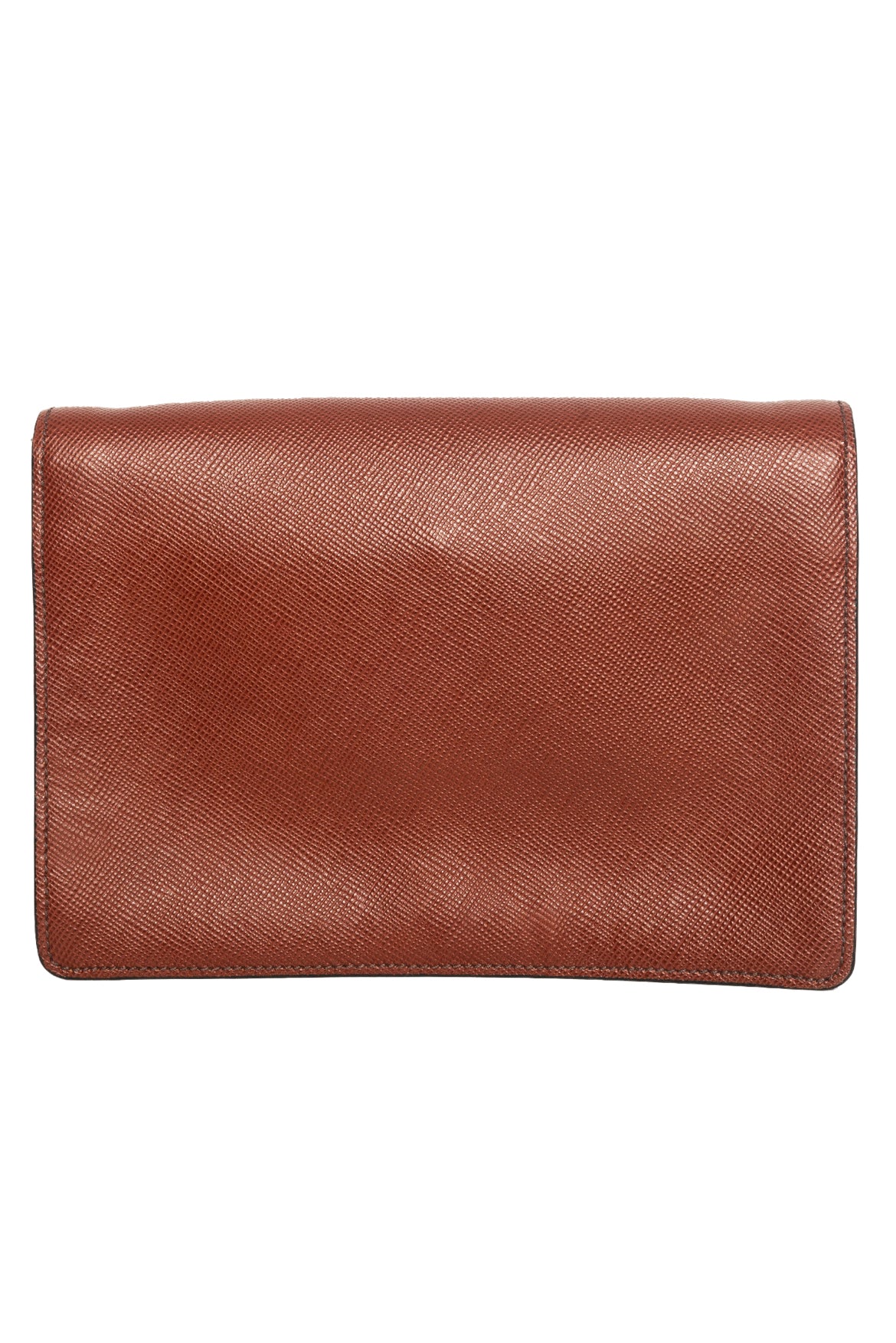 Prada Small Saffiano Double Lock Convertible Clutch - Image 3