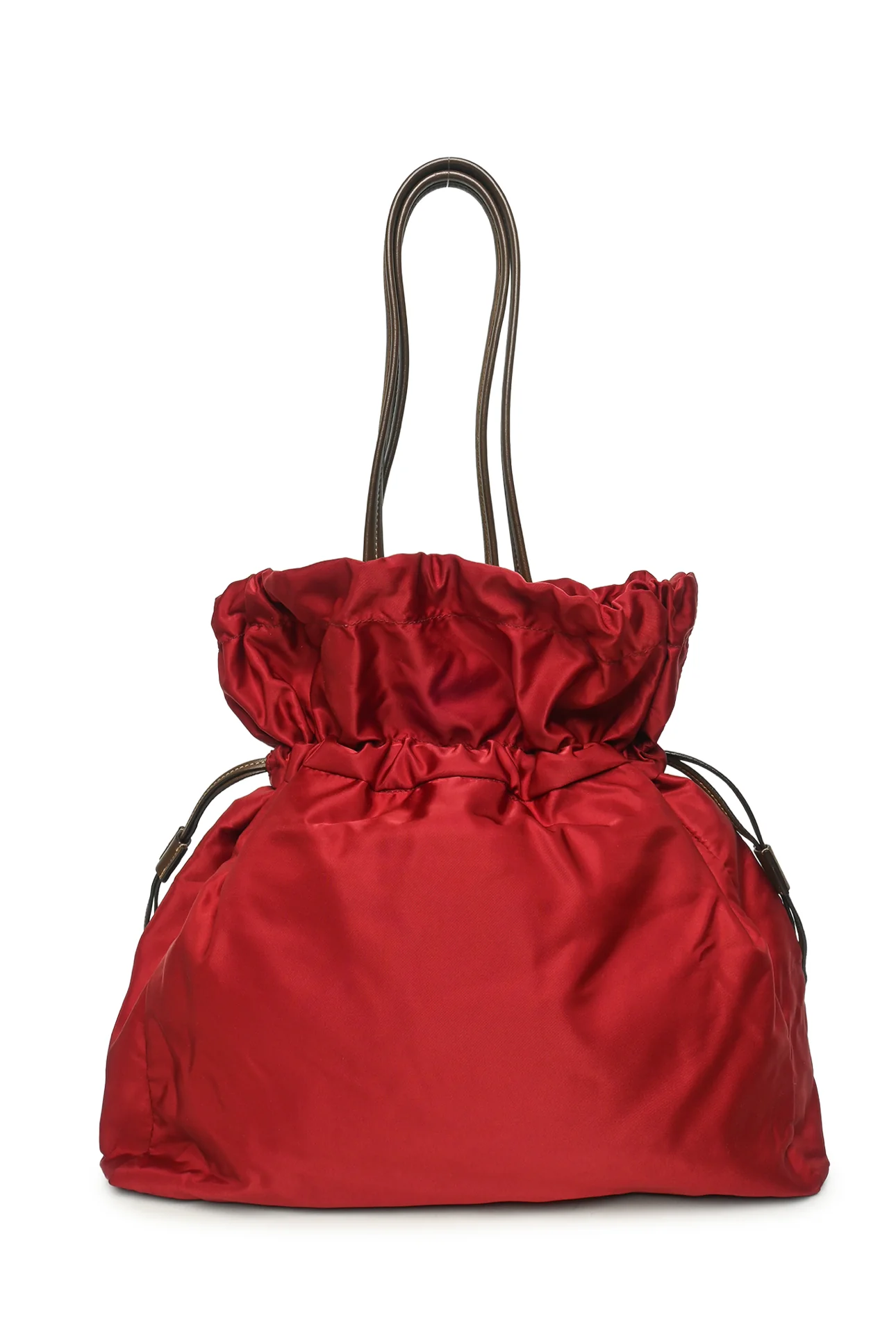Prada Tessuto Logo Jacquard Drawstring Tote Bag - Image 3