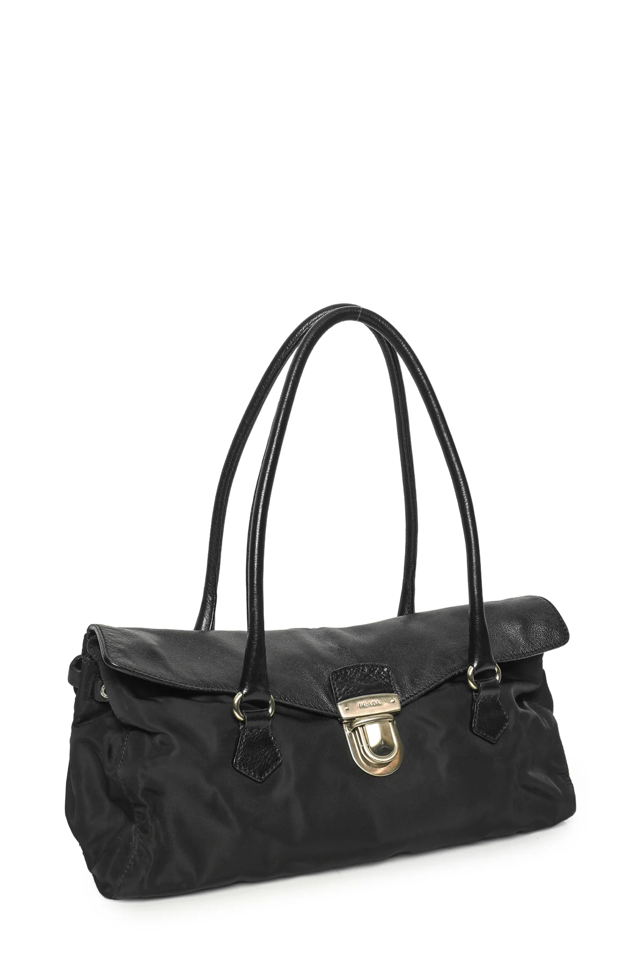 Prada Vintage Easy Pushlock Sybille Shoulder Bag - Image 2