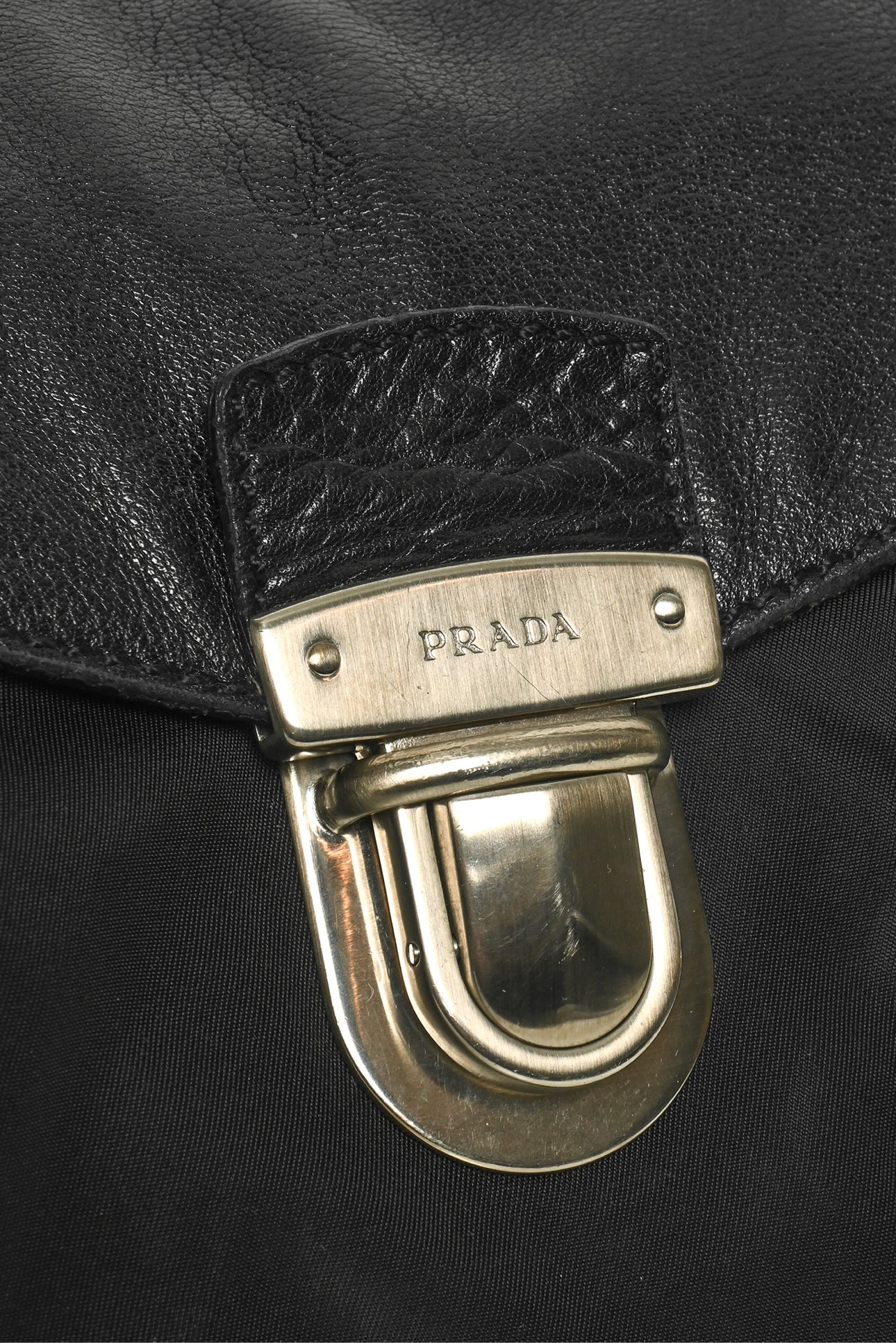 Prada Vintage Easy Pushlock Sybille Shoulder Bag - Image 5