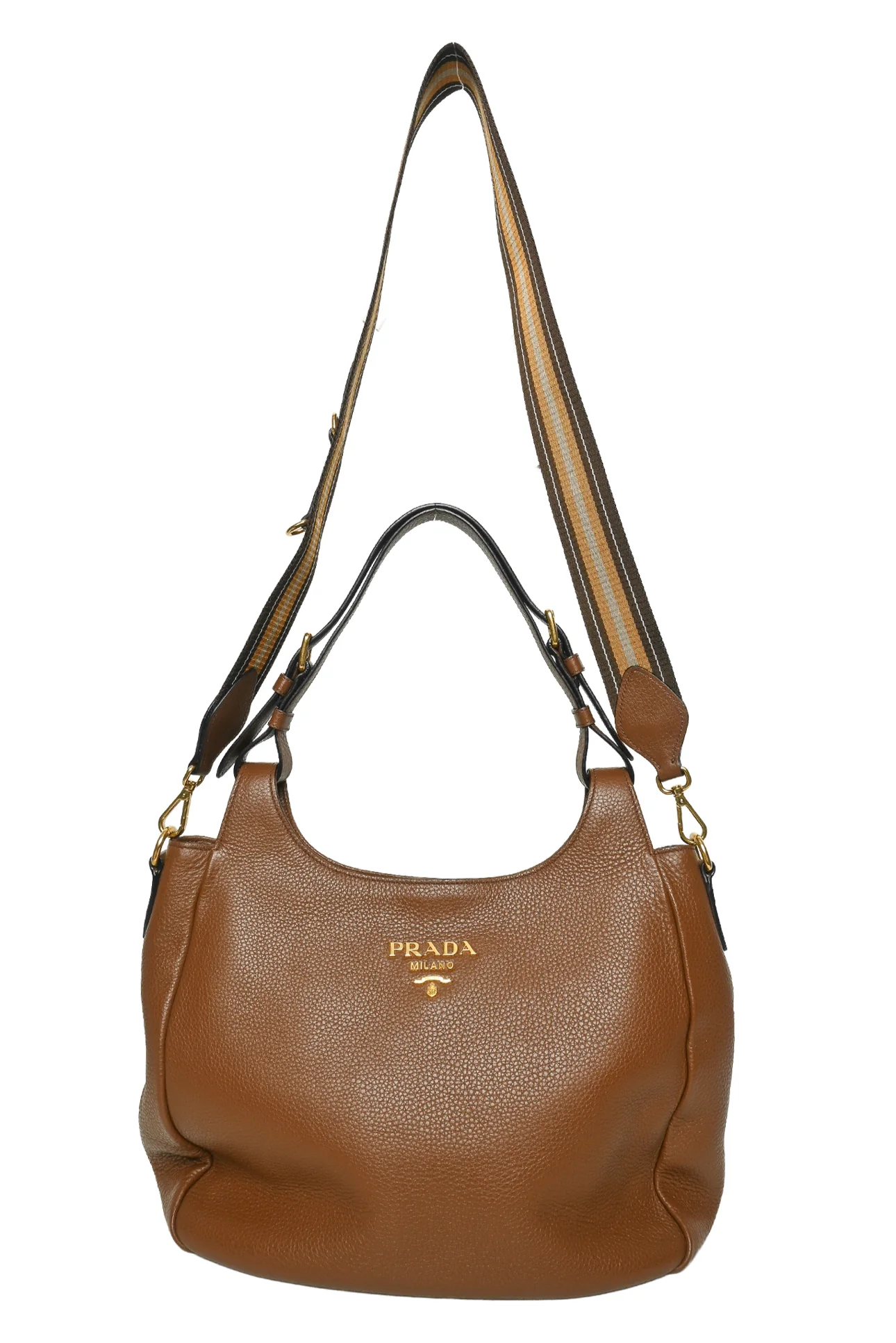 Prada Vitello Daino Hobo Shoulder Bag - Image 5