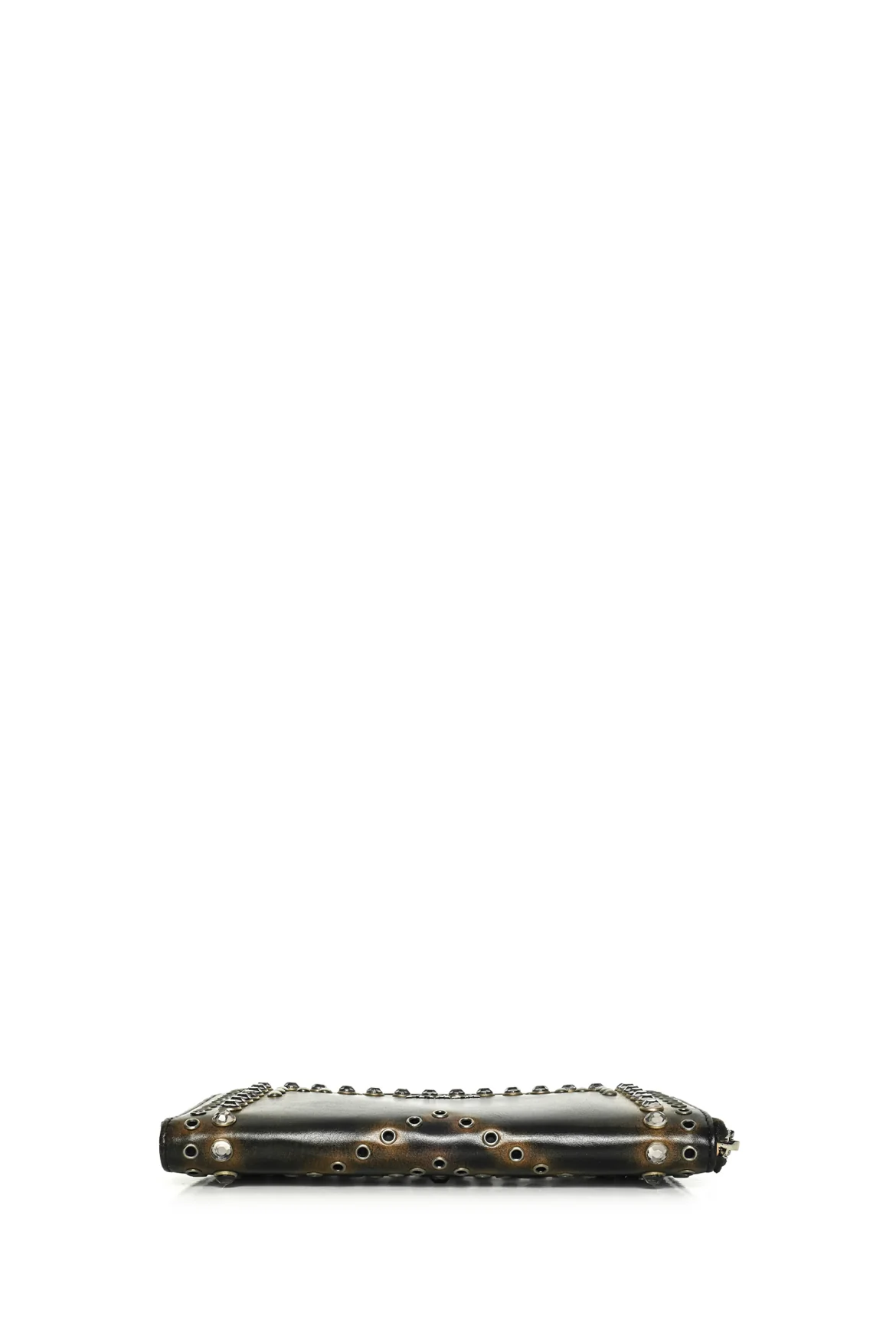 Prada Vitello Grommet Crystal Embellished Wallet - Image 4