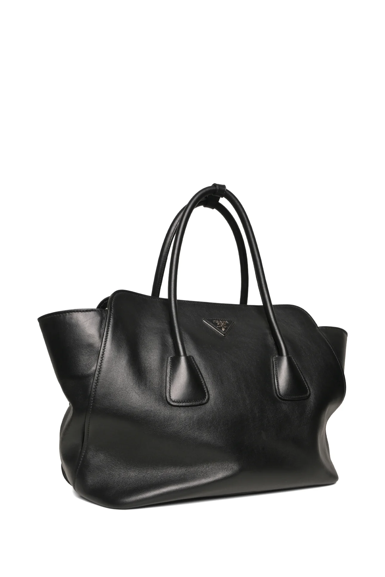 Prada Vitello Inside-Stud Soft East/West Tote - Image 2