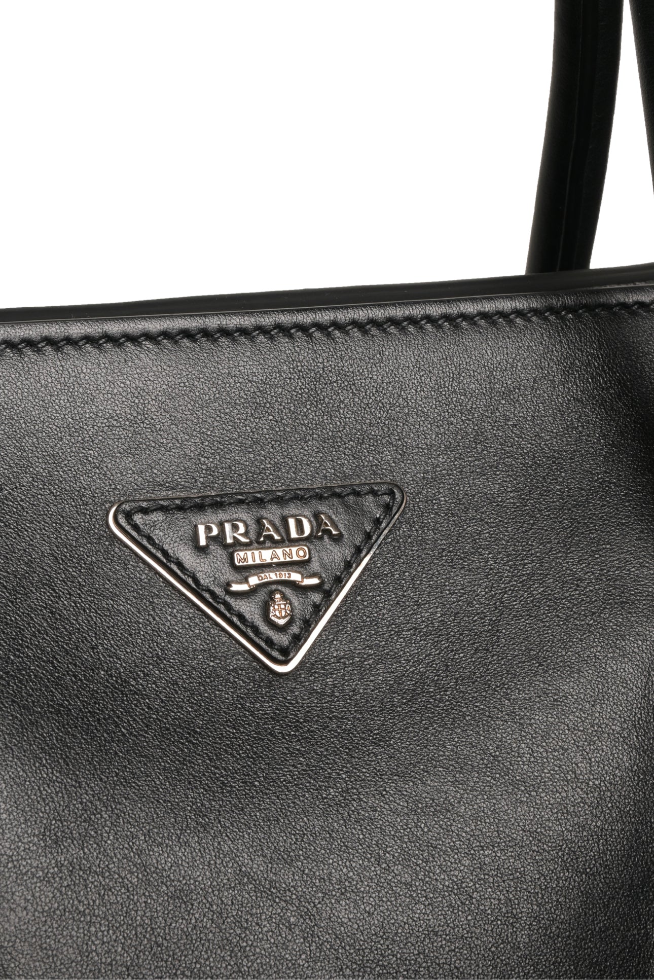 Prada Vitello Inside-Stud Soft East/West Tote - Image 6