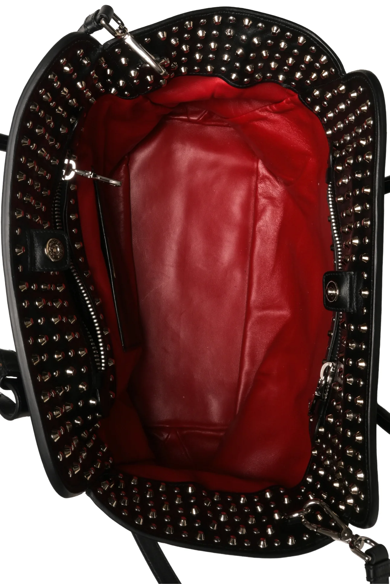 Prada Vitello Inside-Stud Soft East/West Tote - Image 8