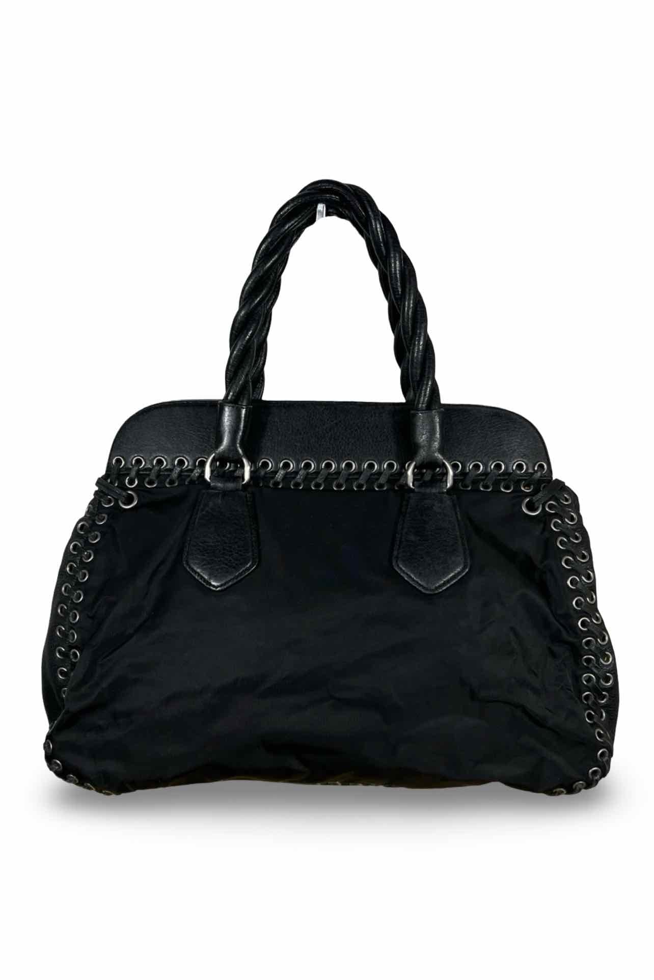 Prada Whipstitch Nylon Top Handle Bag - Image 3