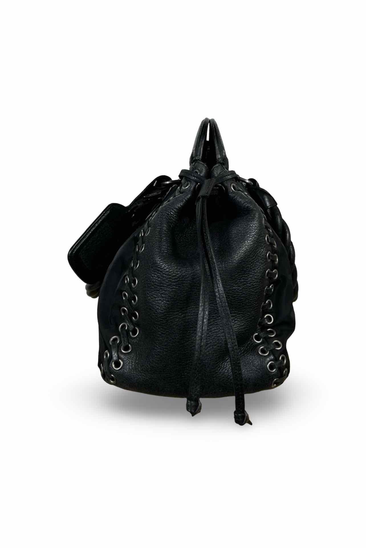 Prada Whipstitch Nylon Top Handle Bag - Image 4