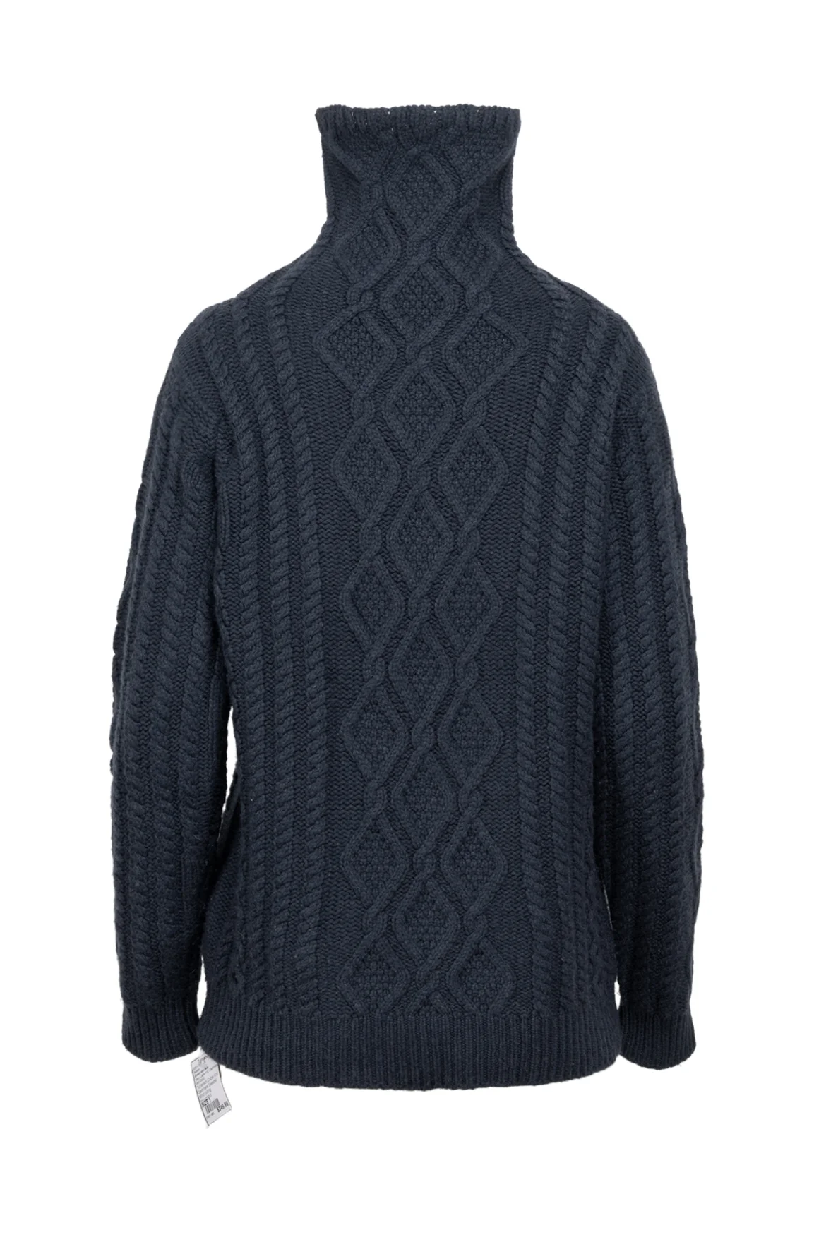 Queene and Belle Size 1 Turtleneck Cable Knit Cashmere Sweater - Image 2