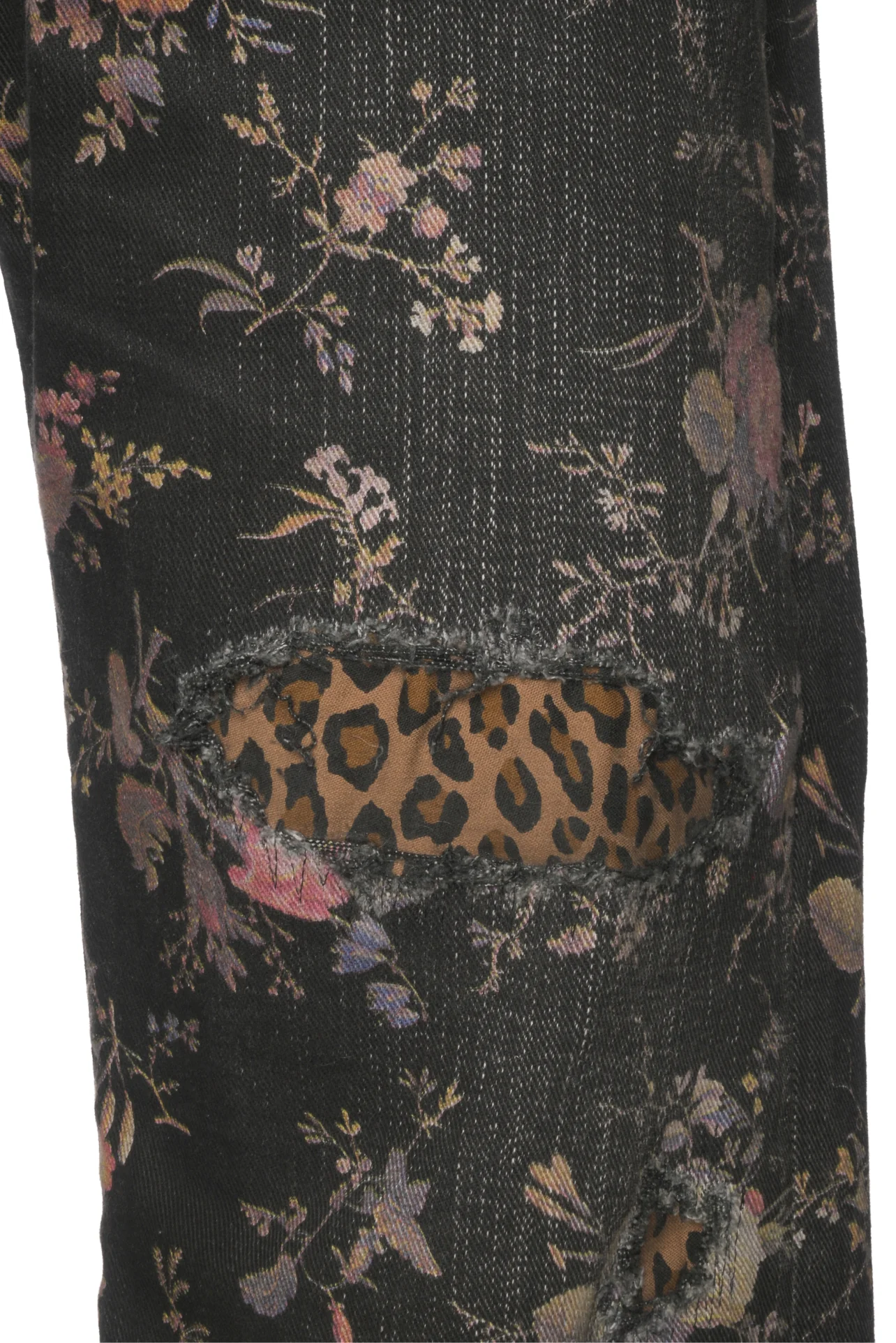 R13 Size 26 Floral Boyfriend Jeans - Image 3