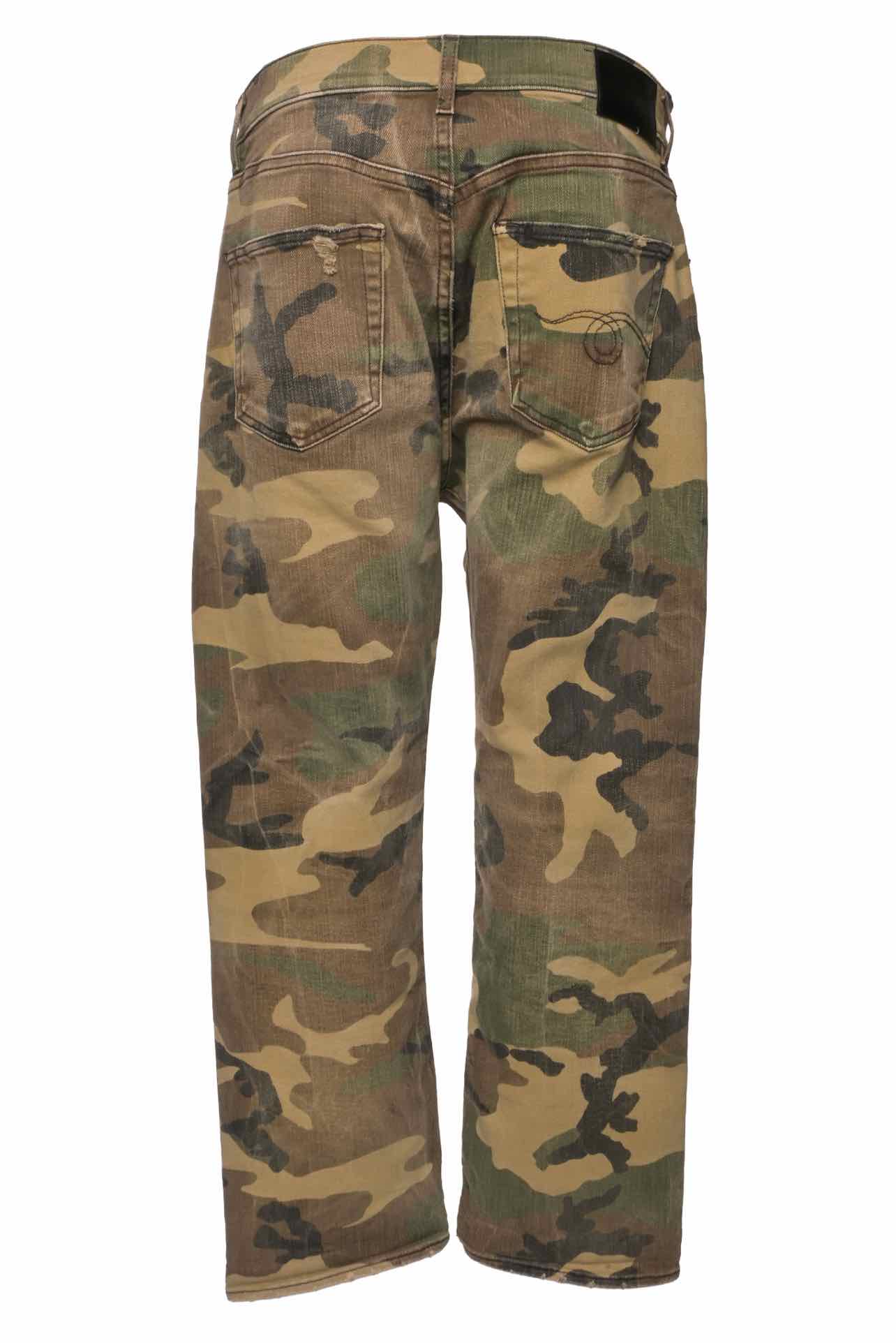 R13 Size 28 Camouflage Boyfriend Jeans - Image 2