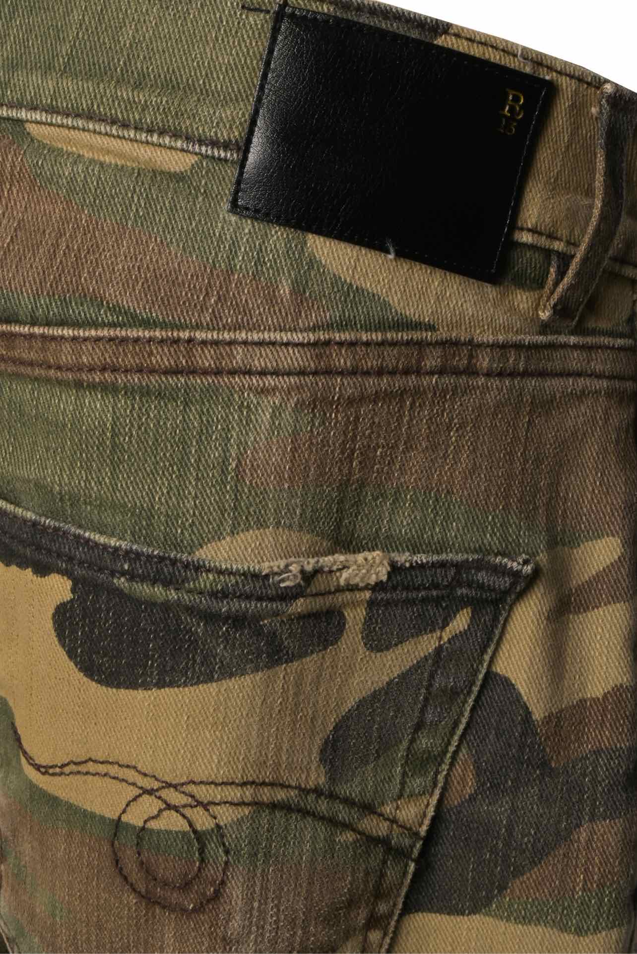 R13 Size 28 Camouflage Boyfriend Jeans - Image 4