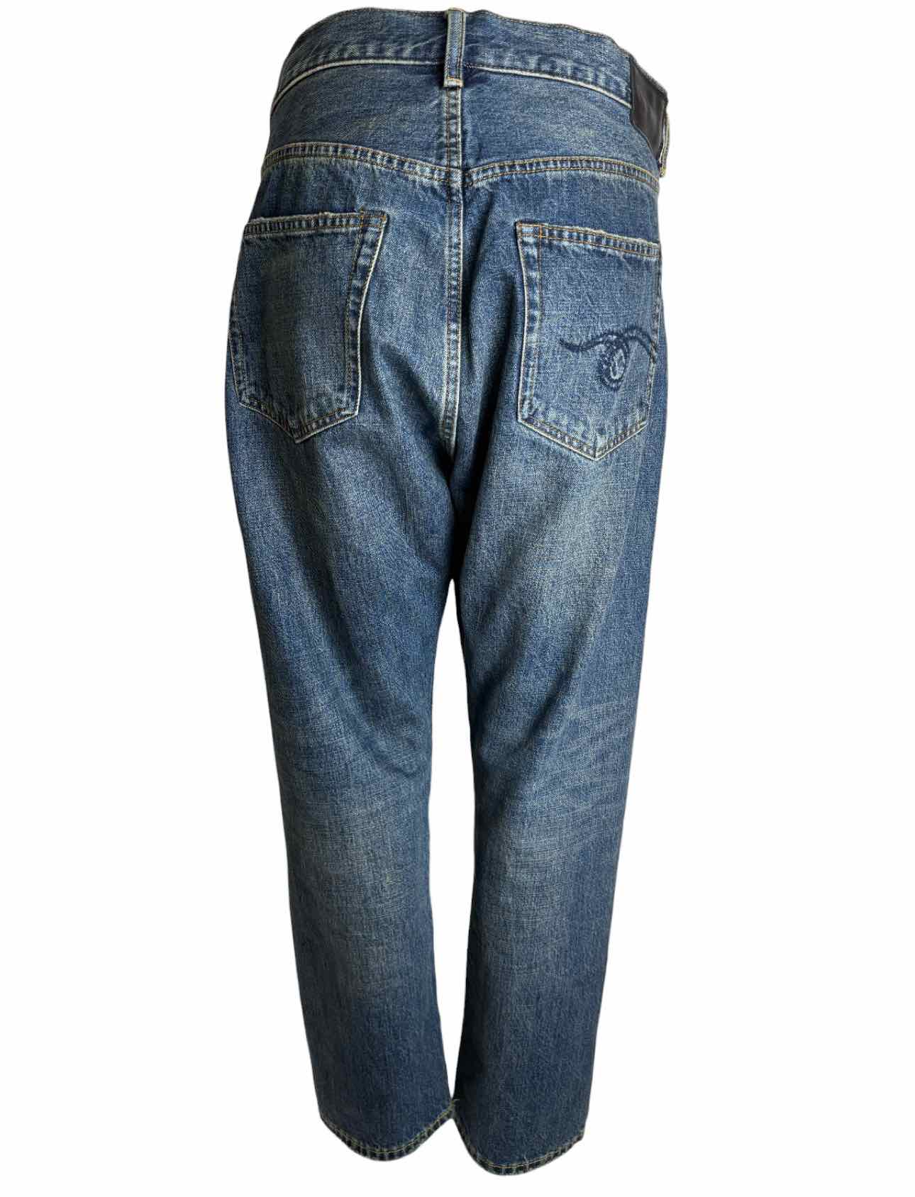 R13 Size 28 Distressed Crossover Jeans - Image 2