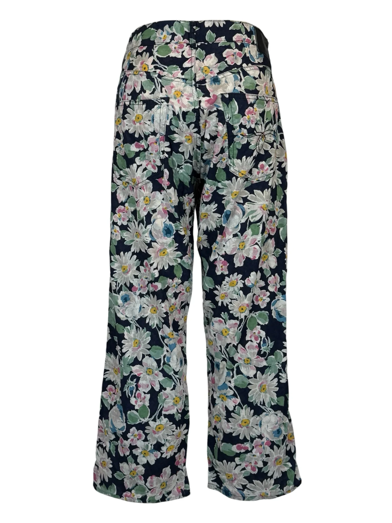 R13 Size 28 X-BF Layered Black Floral Pants - Image 2