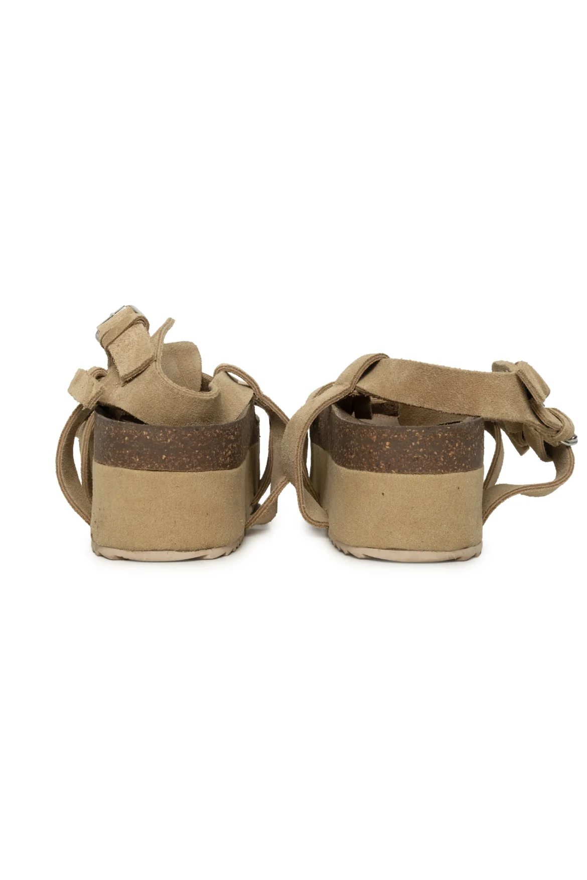 R13 Size 9 Khaki Suede Platform Sandals - Image 4