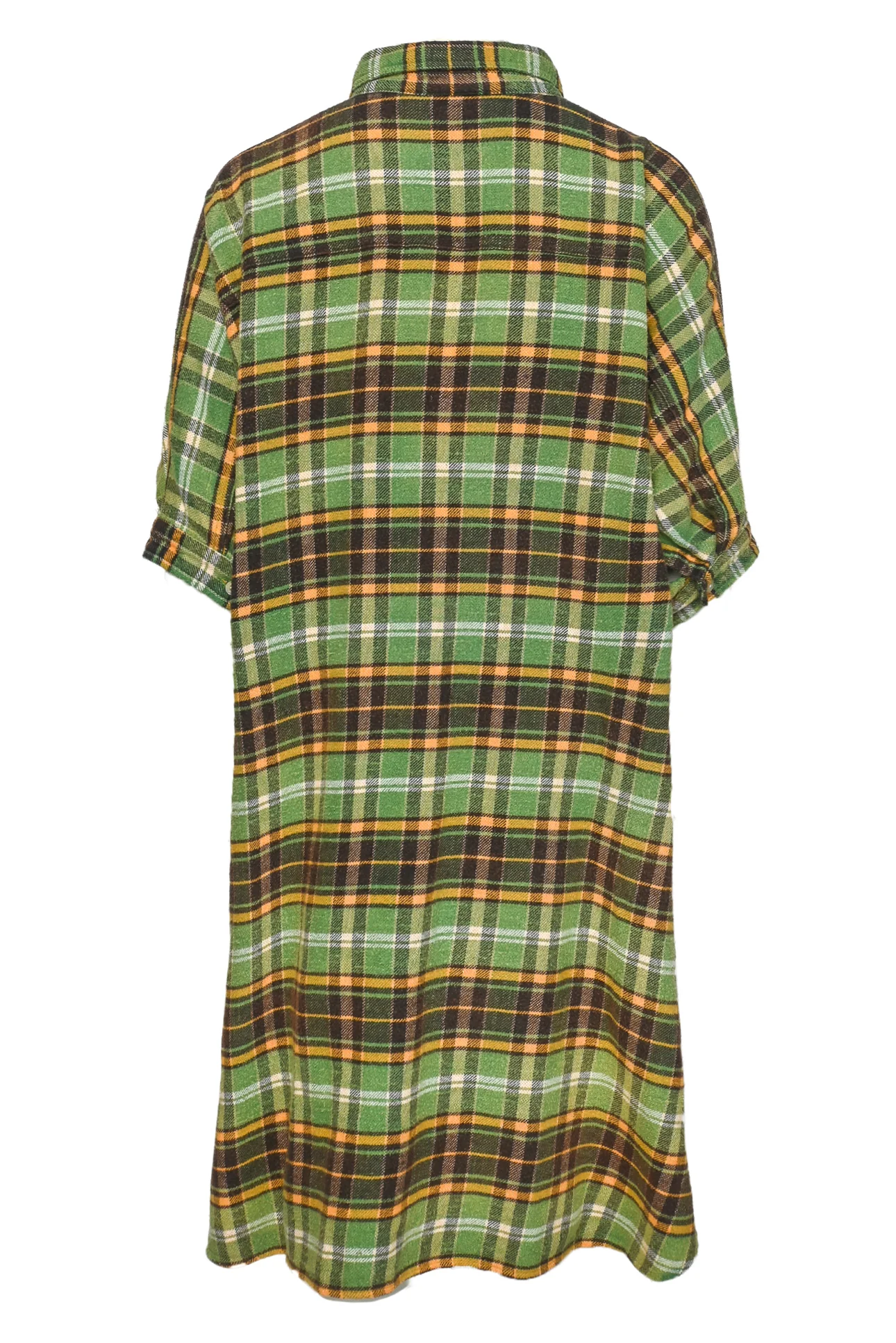 R13 Size OS Plaid Oversized Boxy Shirt Dress - Image 2