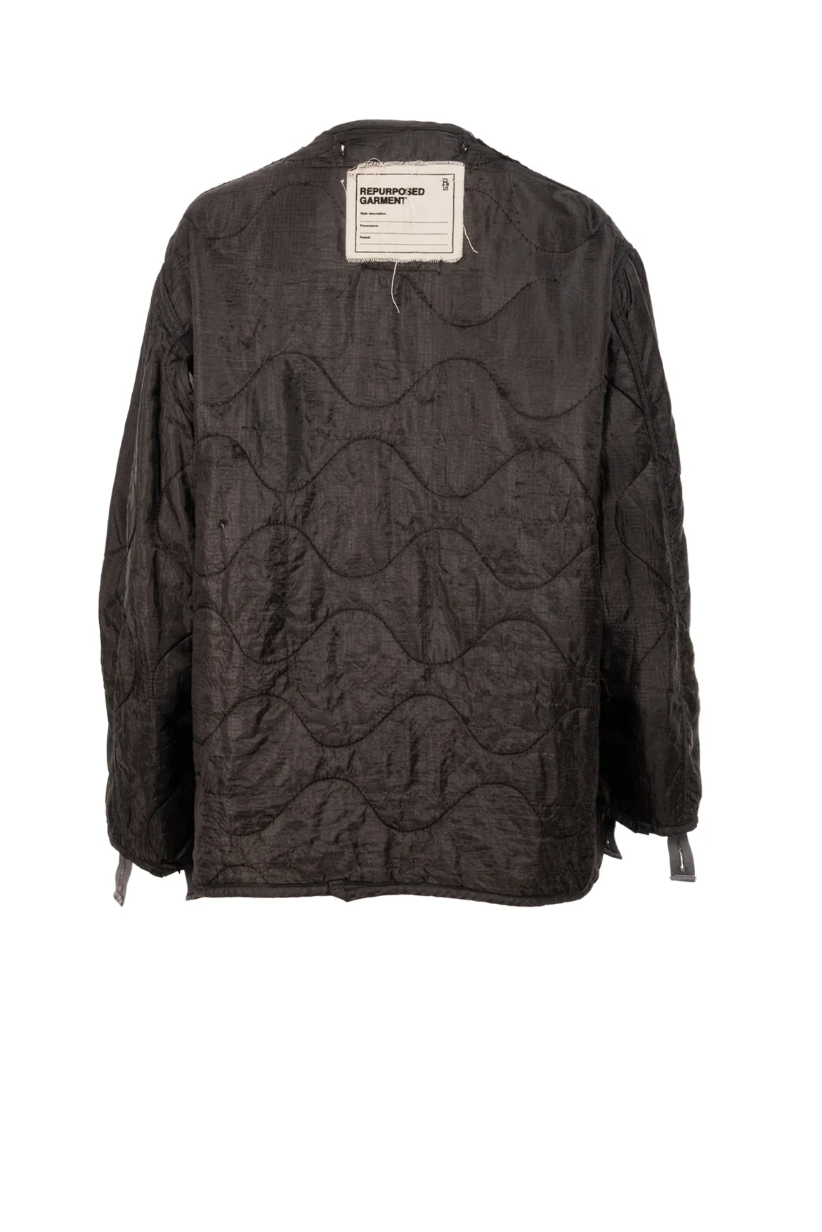 R13 Size OS Repurposed Garment Bomber Liner Jacket - Image 2