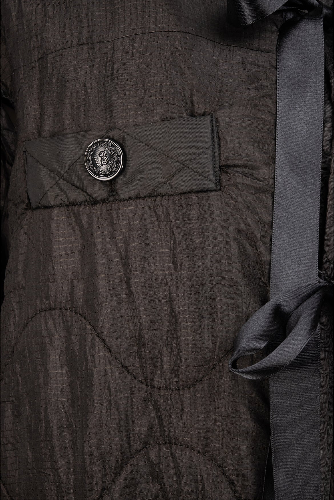 R13 Size OS Repurposed Garment Bomber Liner Jacket - Image 3