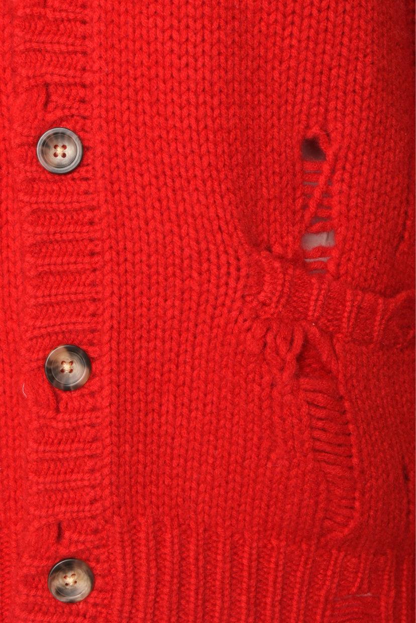 R13 Size S Distressed Oversized Cardigan - Image 3