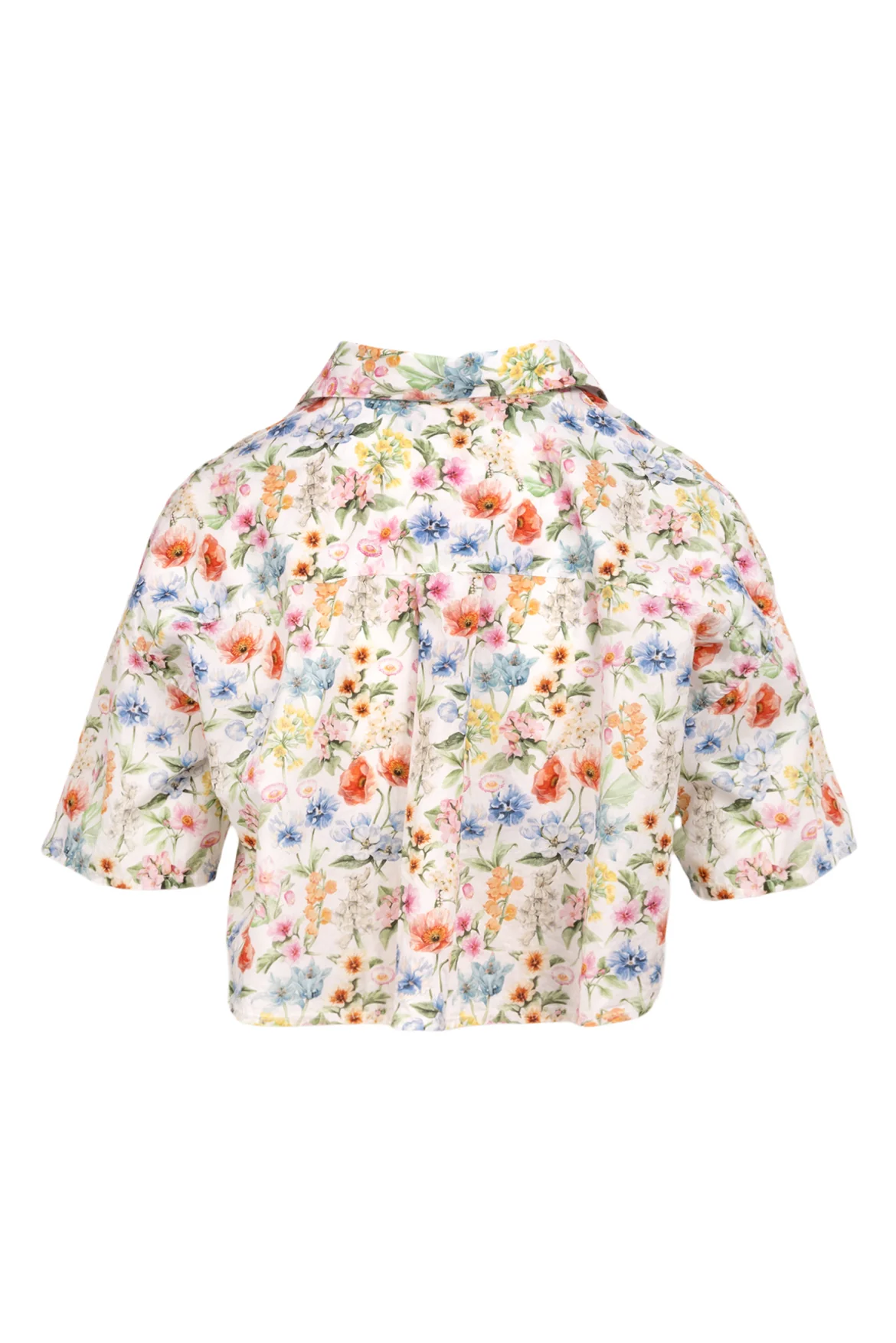 R13 Size XS Cropped Floral Skater Shirt - Image 2
