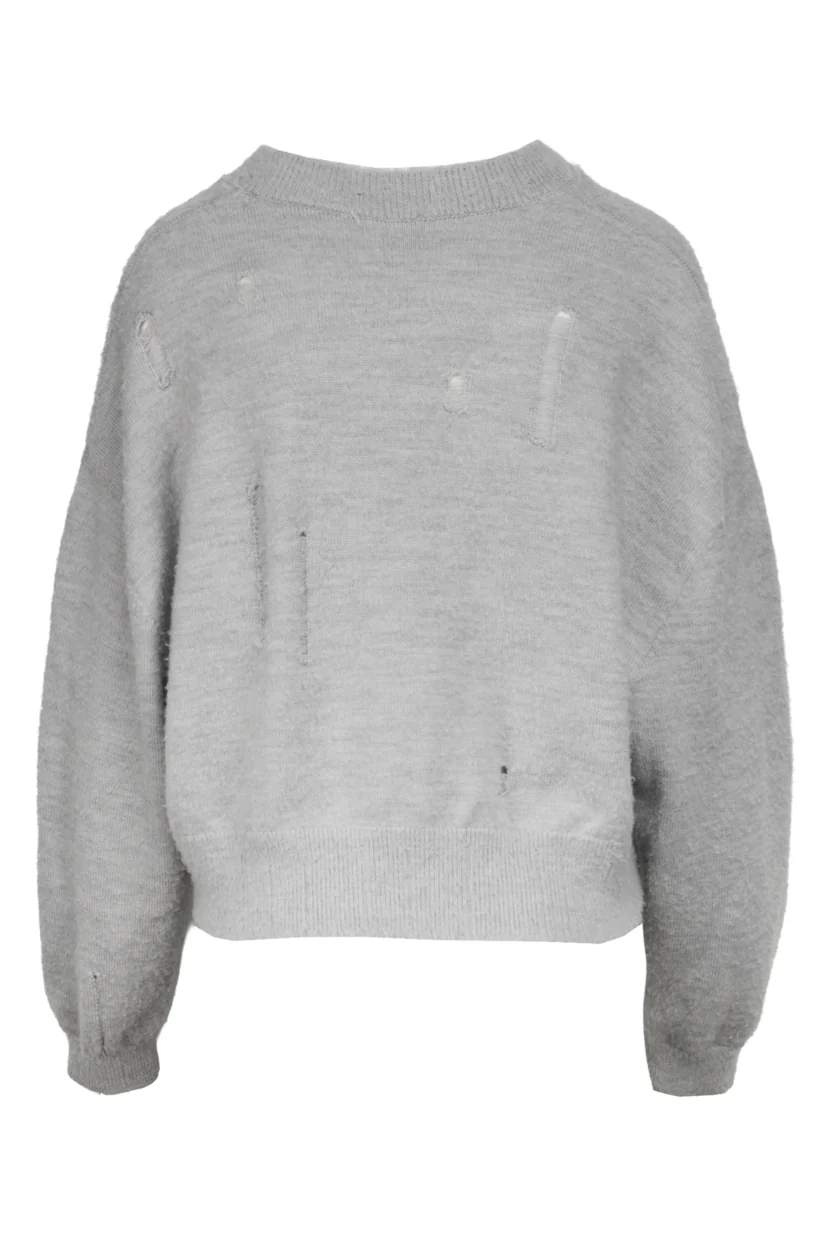 R13 Size XS Cropped Shaggy Oversized Sweater - Image 2