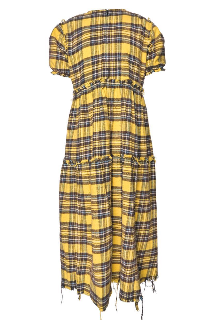 R13 Size XS Shredded Relaxed Midi Dress - Image 2