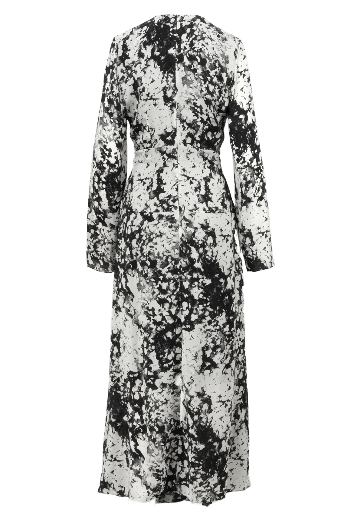 RAEY Size 6 Long Sleeve Silk Printed Maxi Dress - Image 2