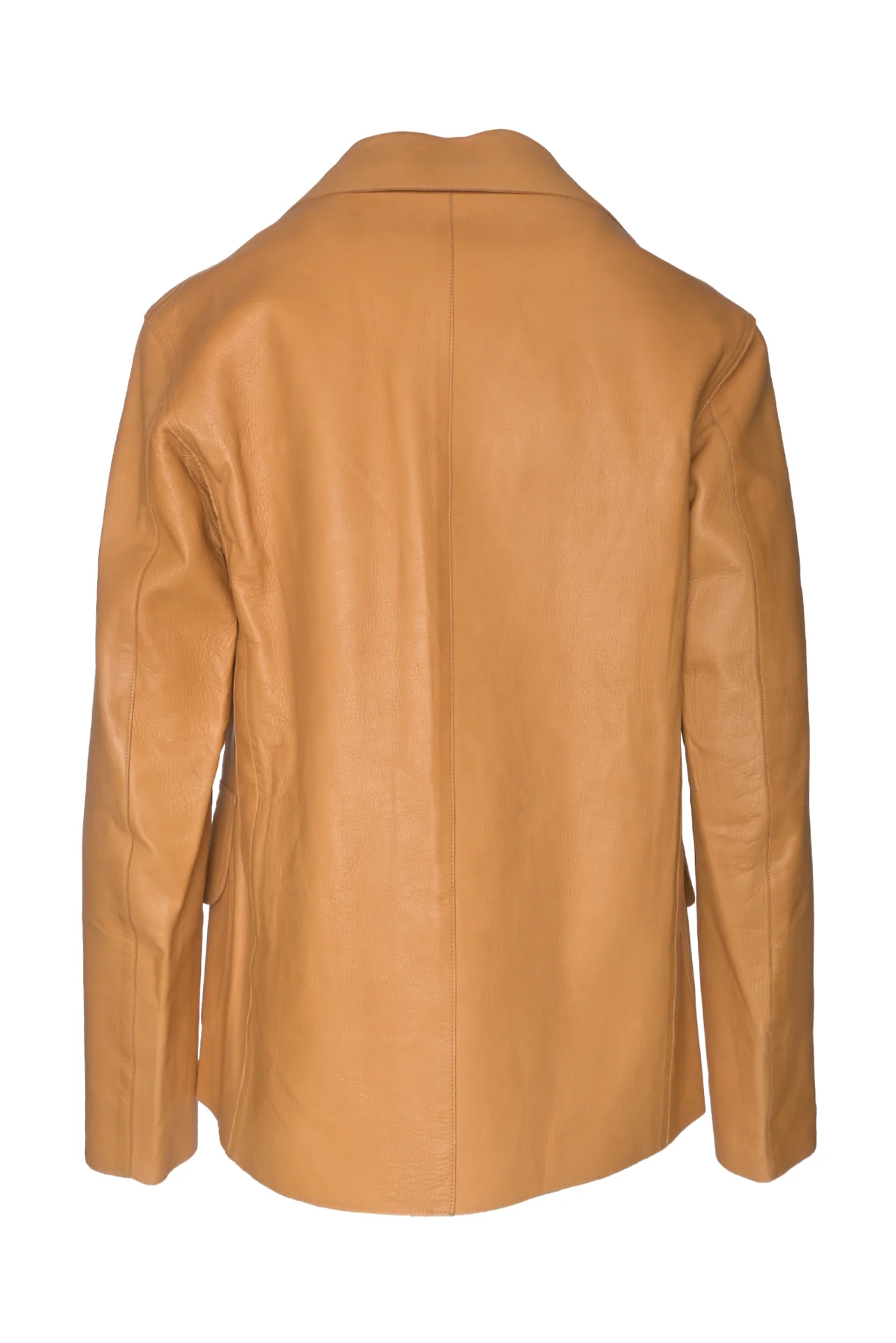 Ralph Lauren Collection Size 4 Calfskin Leather 3 Button Blazer Jacket - Image 2