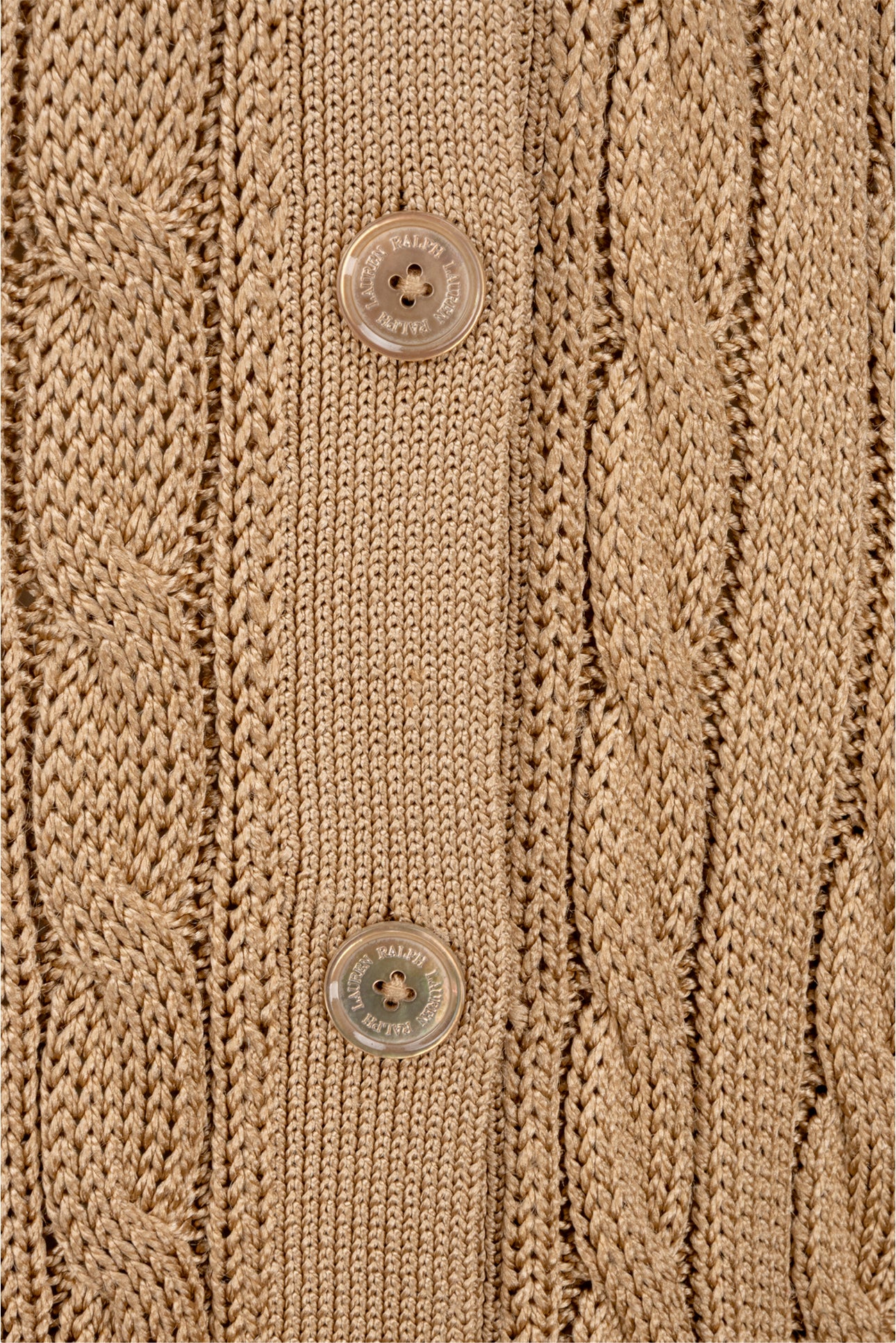 Ralph Lauren Size XL Cable Knit Silk Cardigan - Image 3