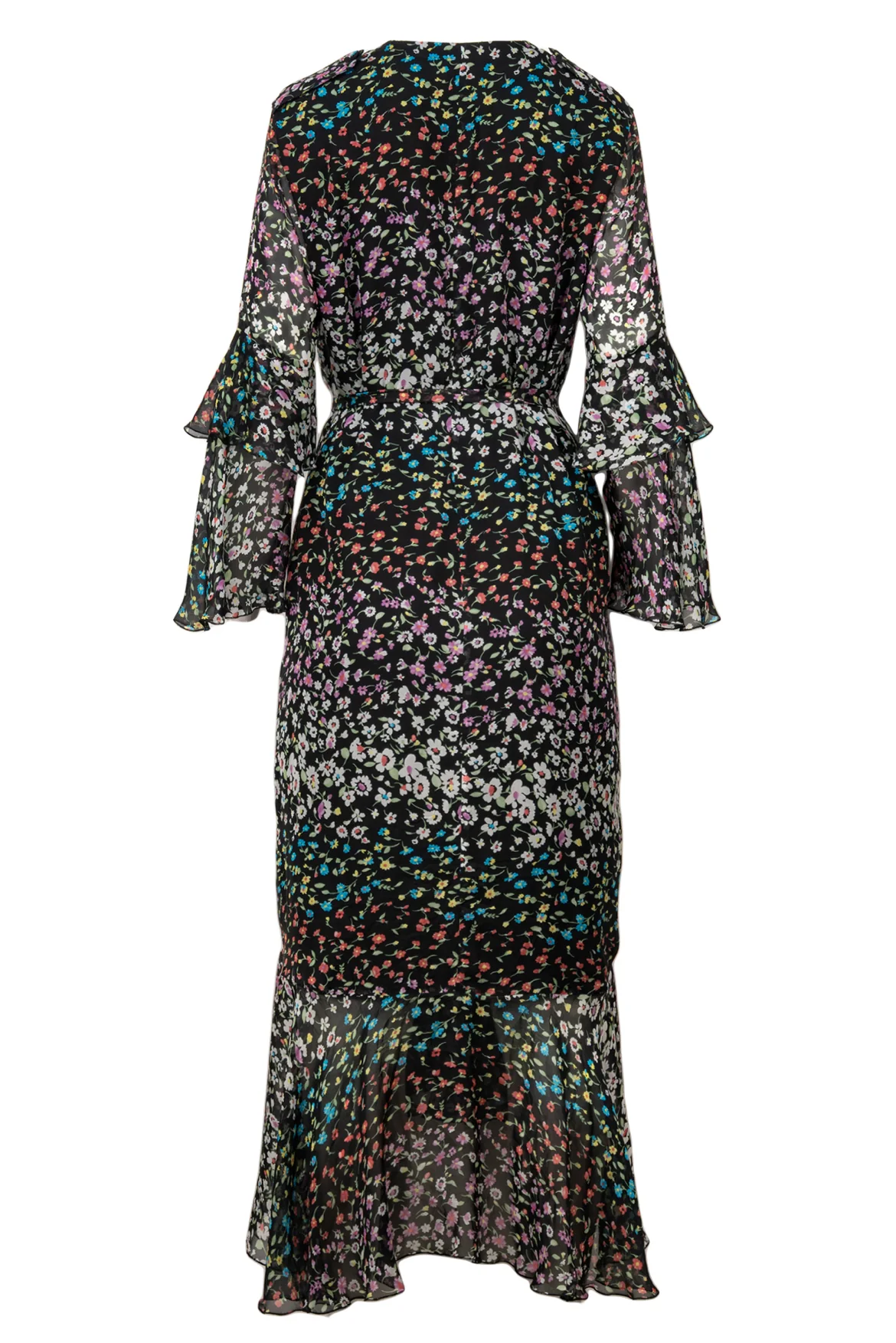 Raquel Diniz Size 42 Lattice Laced Neckline Maxi Dress - Image 2