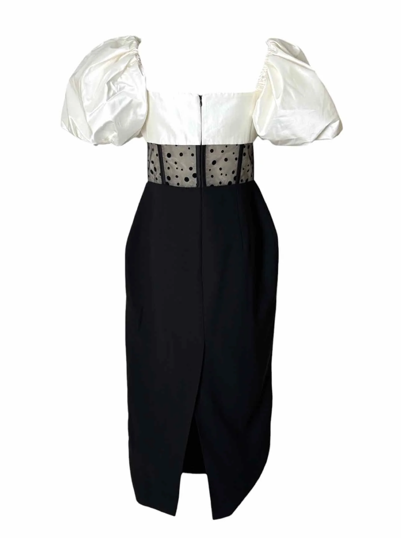Rasario Size 44 Puffed Sleeve Corset Dress - Image 2