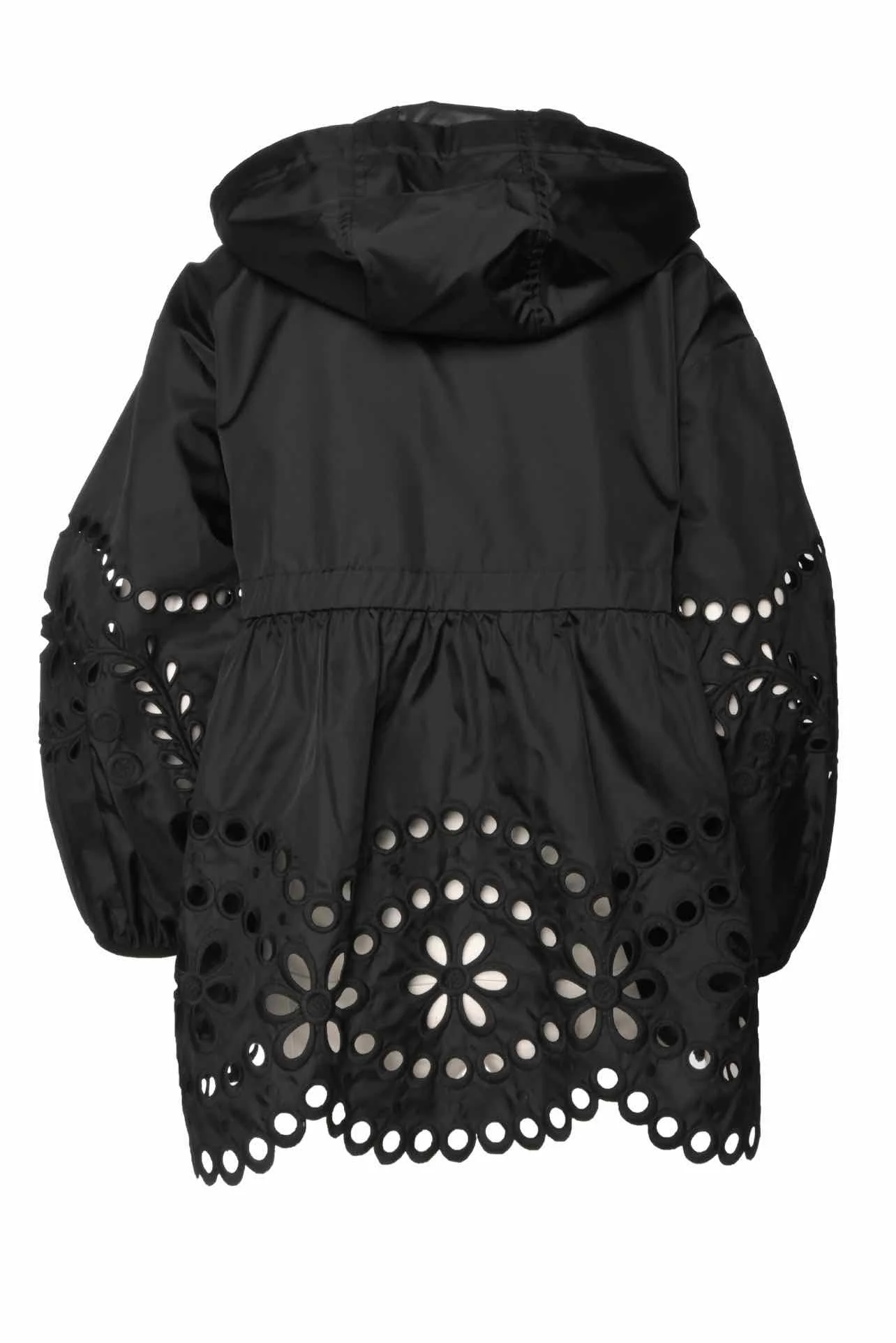 Red Valentino Size 2 Eyelet Nylon Belted Jacket - Image 2