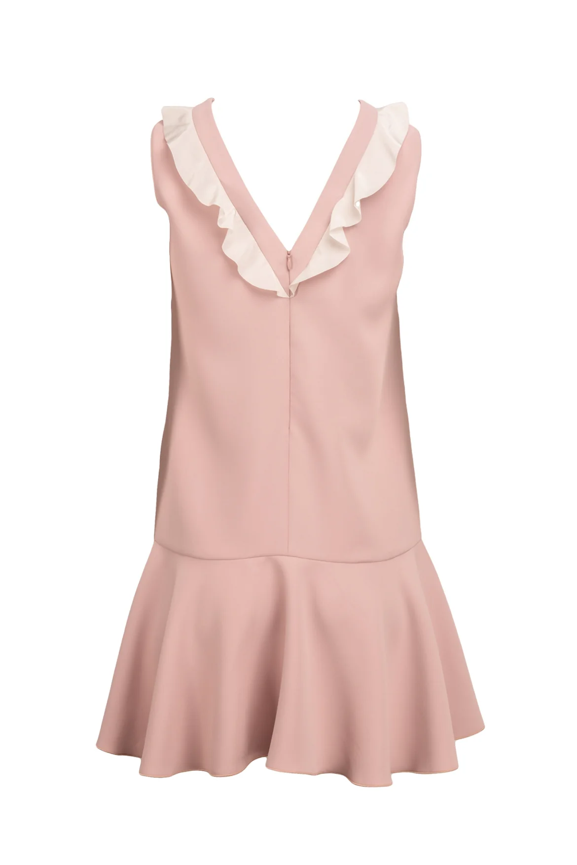 Red Valentino Size 40 Ruffle Hem Dress - Image 2