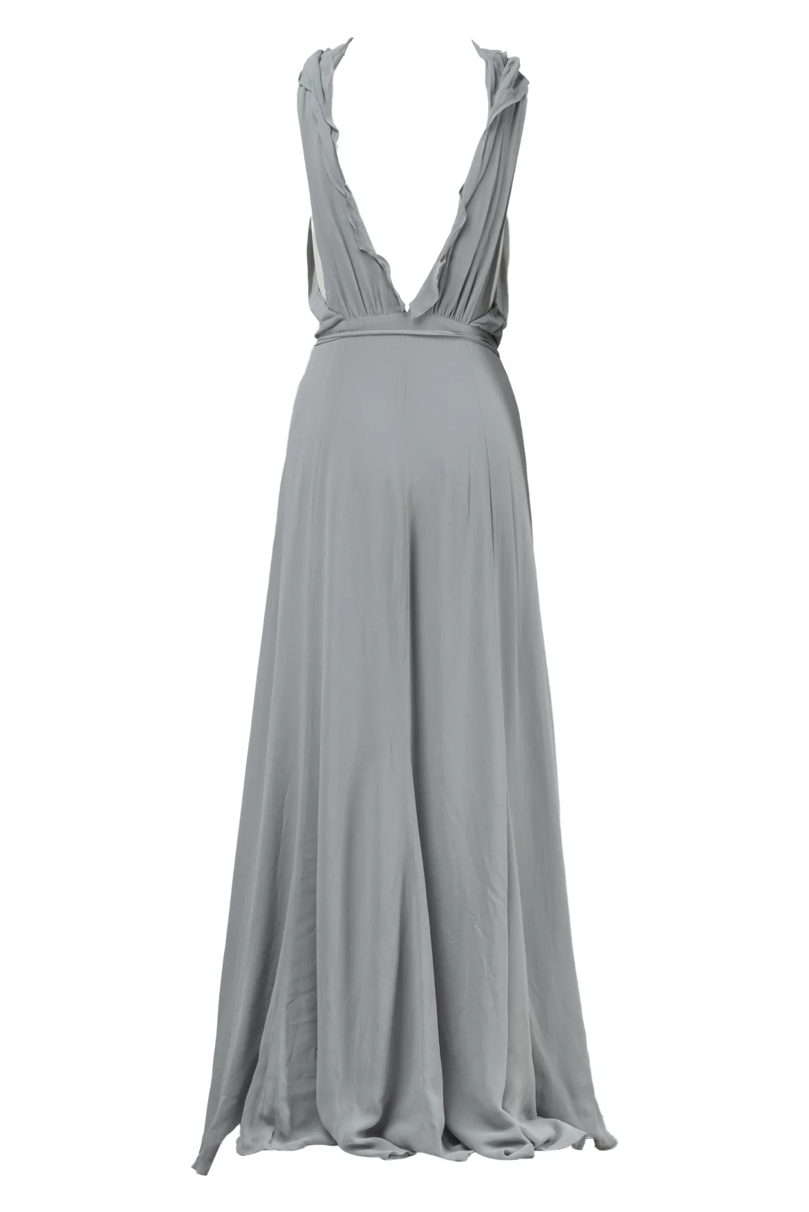 Reformation Size M Peppermint Ruffled Maxi Wrap Dress - Image 2
