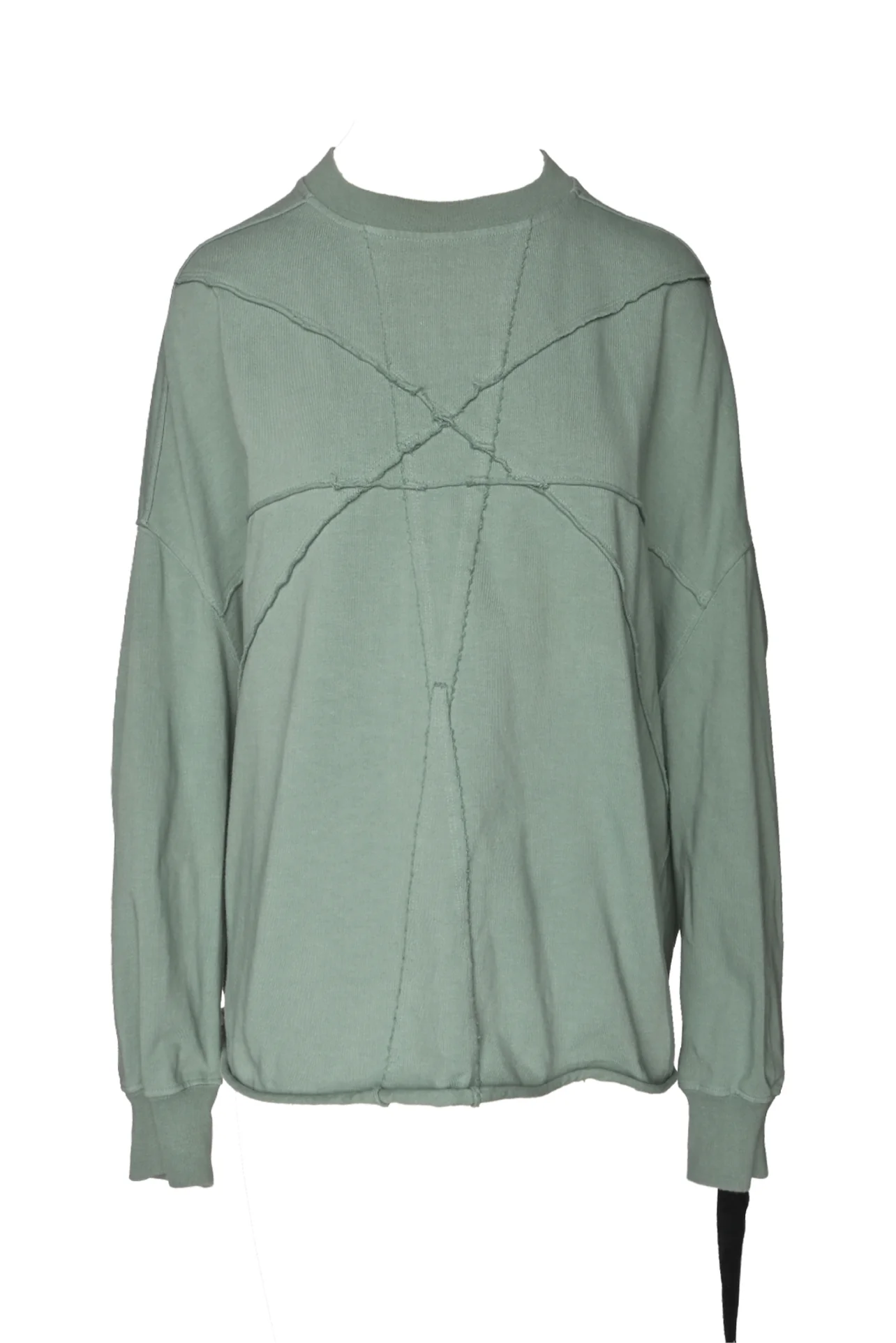 Rick Owens DRKSHDW Size OS Men's Crater Seam Detail T Shirt Long Sleeve