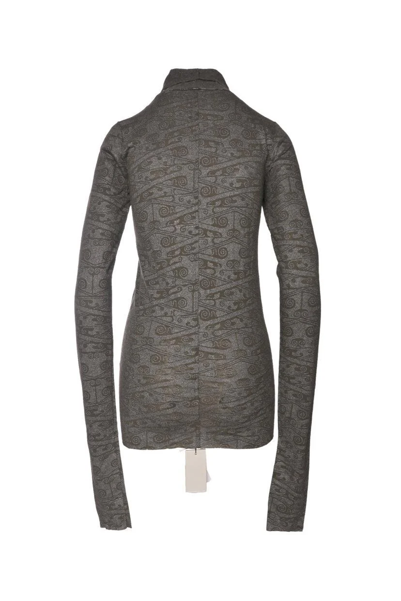 Rick Owens Lies Size 42 Men's Forever Extra Long Sleeve T-shirt - Image 2