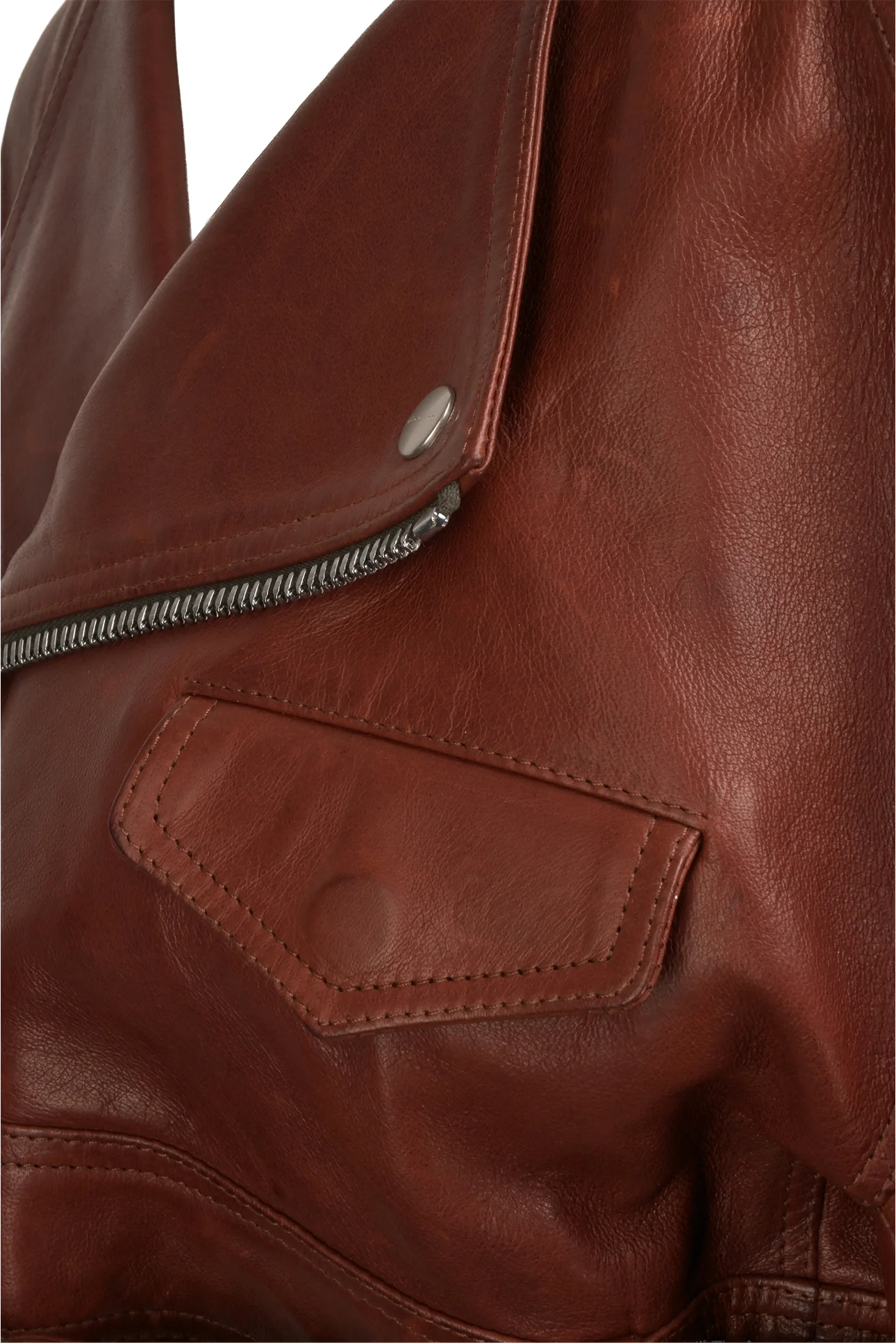 Rick Owens Size 2 Micro Biker Cropped Leather Jacket - Image 4