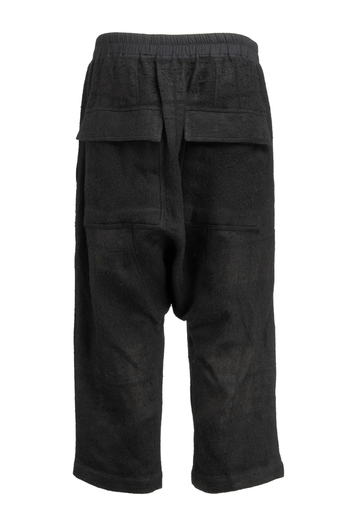Rick Owens Size 42 Men's Drawstring Cropped Linen Blend Pants - Image 2
