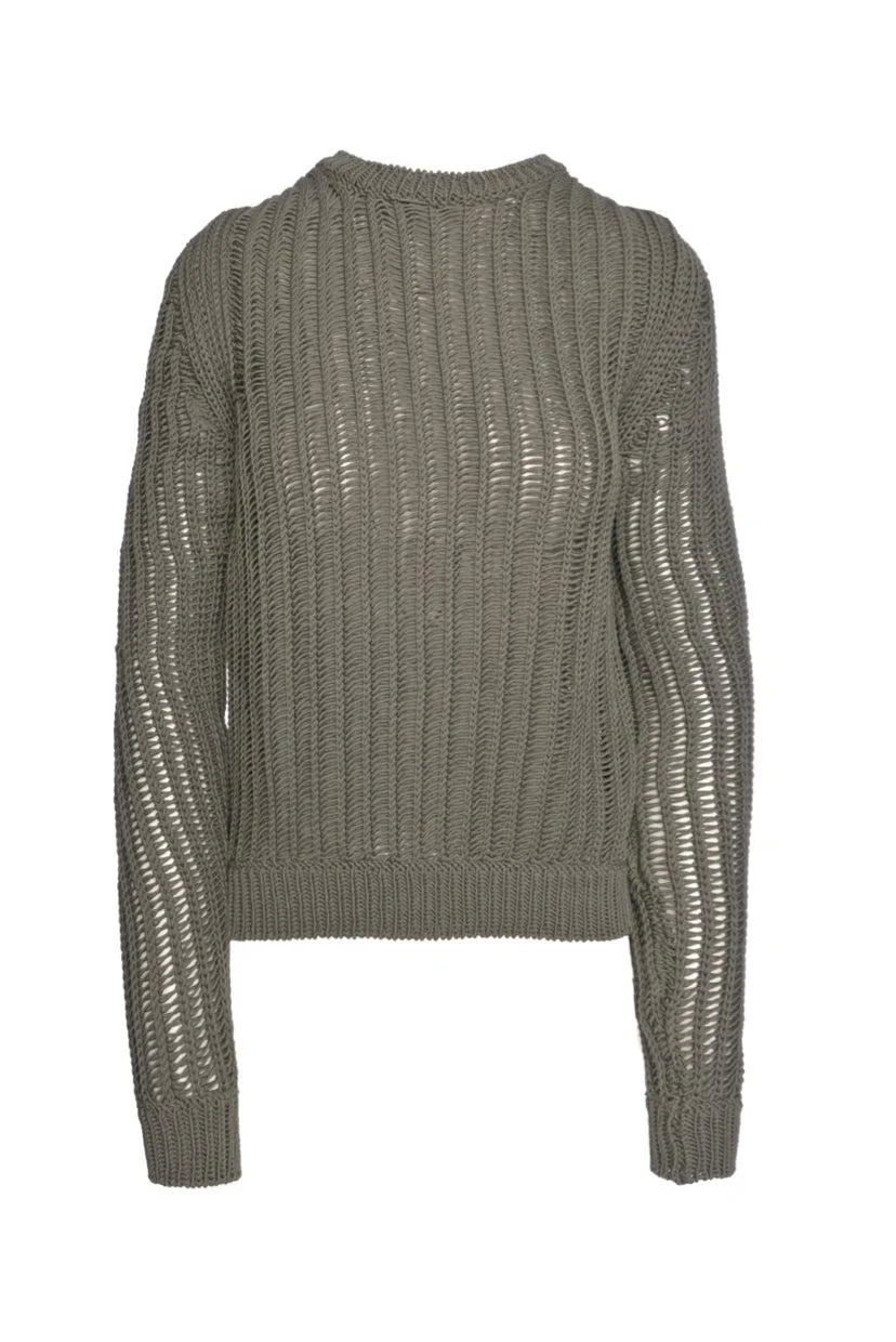 Rick Owens Size L Cyclops S/S 16 Loose Knit Sweater - Image 2