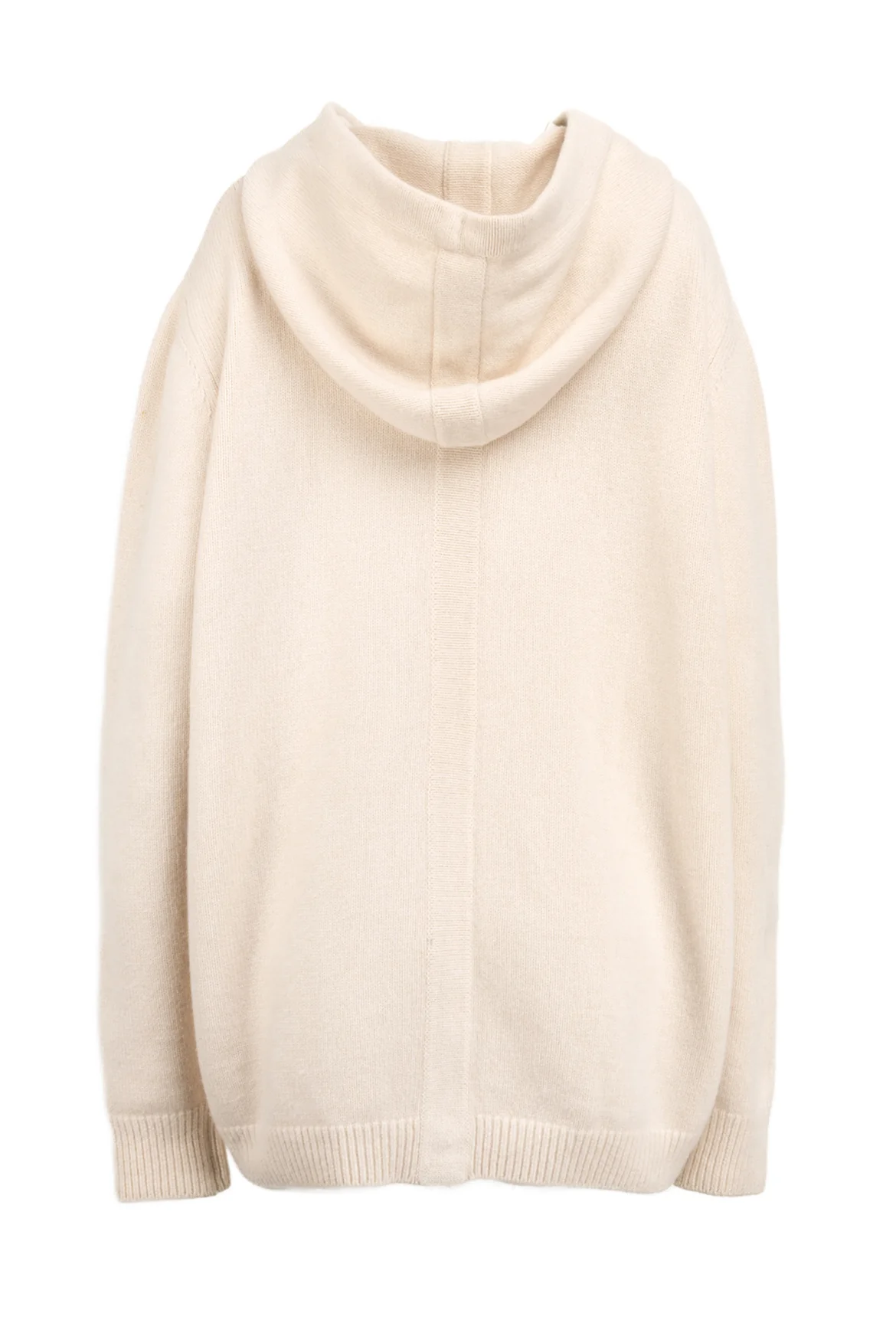 Rick Owens Size L Glitter F/W 17 Hooded Zip Up Cashmere Cardigan - Image 2