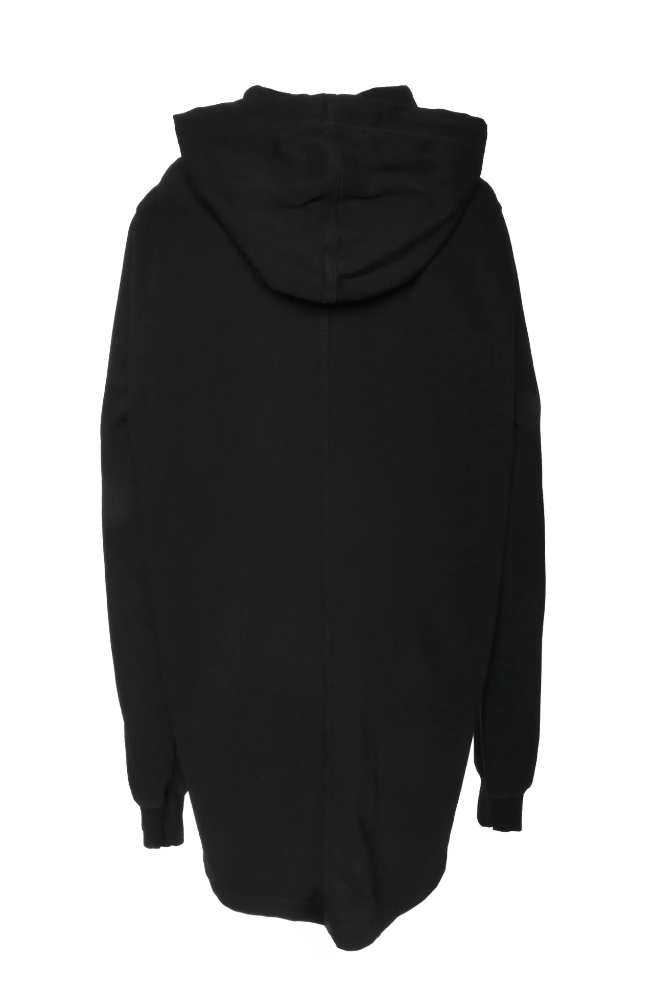 Rick Owens Size XL Men's Dirt S/S 18 Long Drawstring Hoodie - Image 2