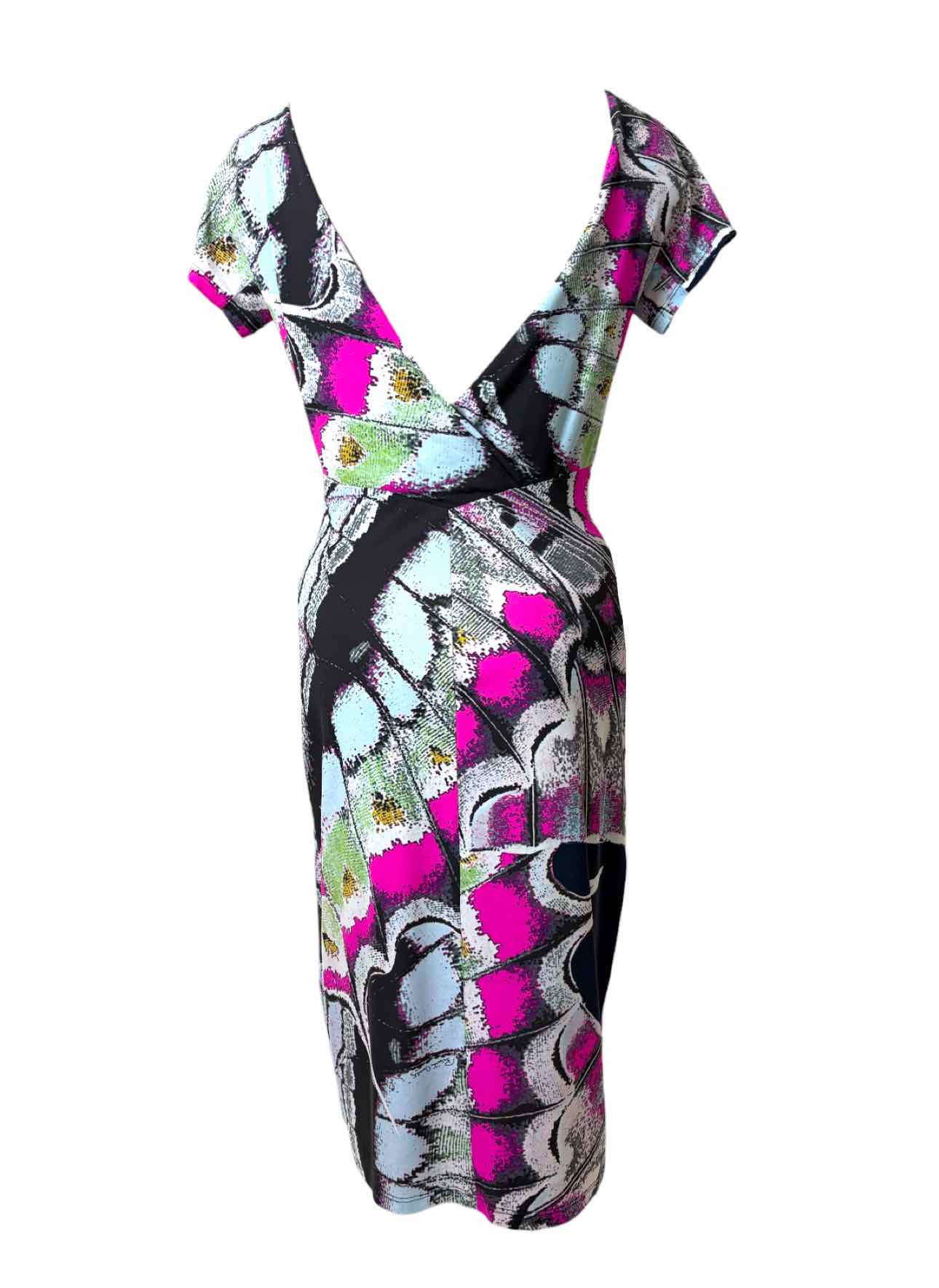 Roberto Cavalli Size 44 Butterfly Pattern Dress - Image 2