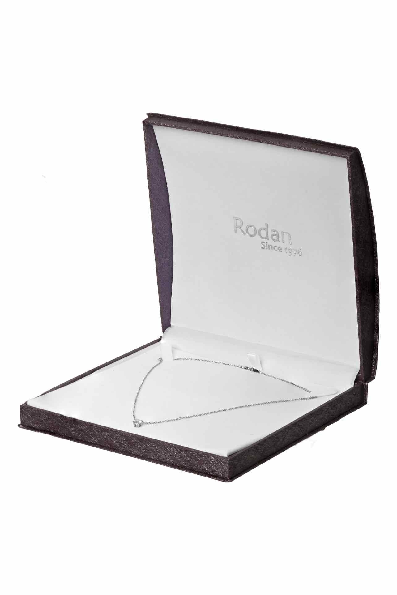 Roden Jewellers Platinum Solitaire Style Diamond Necklace - Image 3
