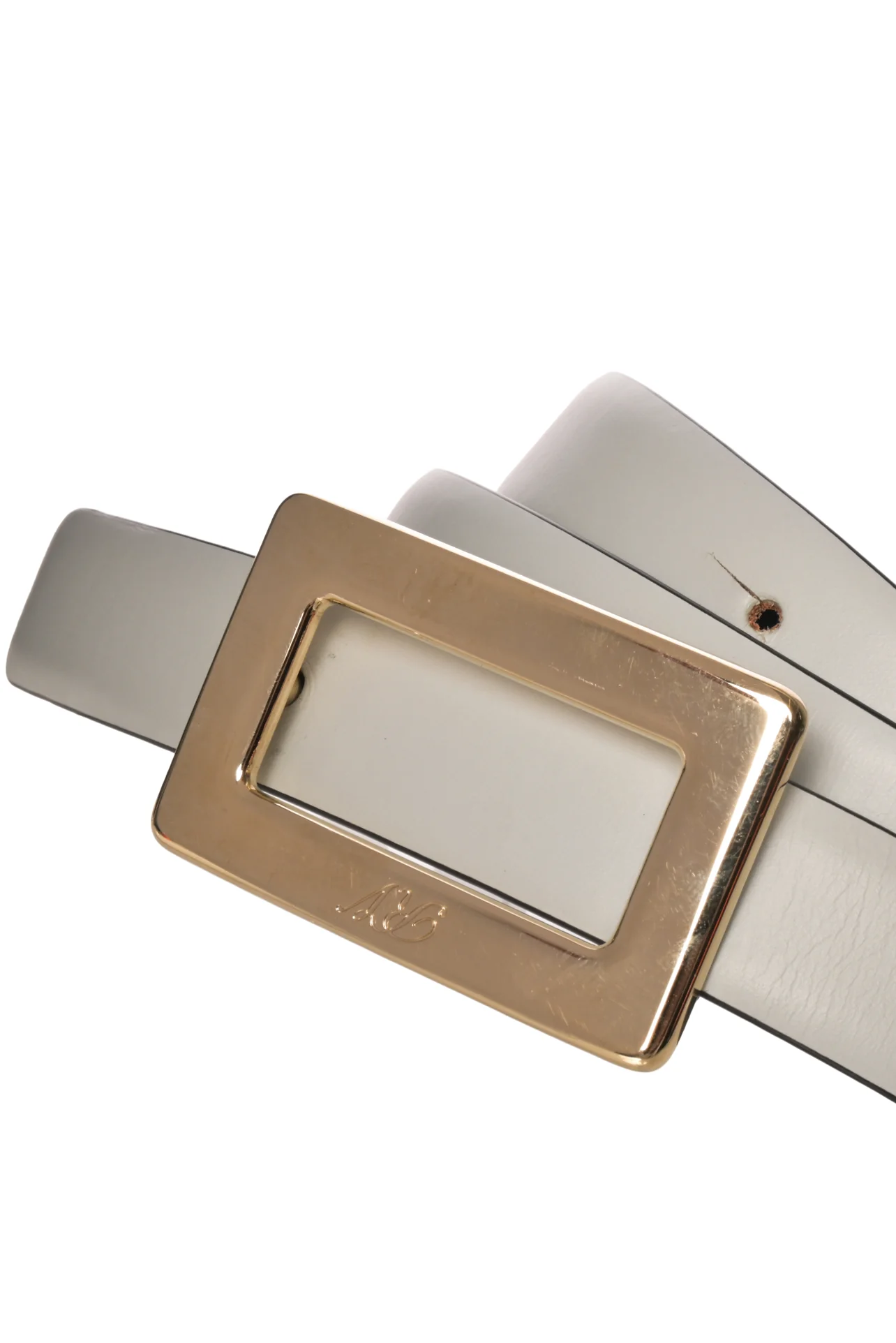 Roger Vivier Belle Vivier Double Face Leather Belt - Image 3